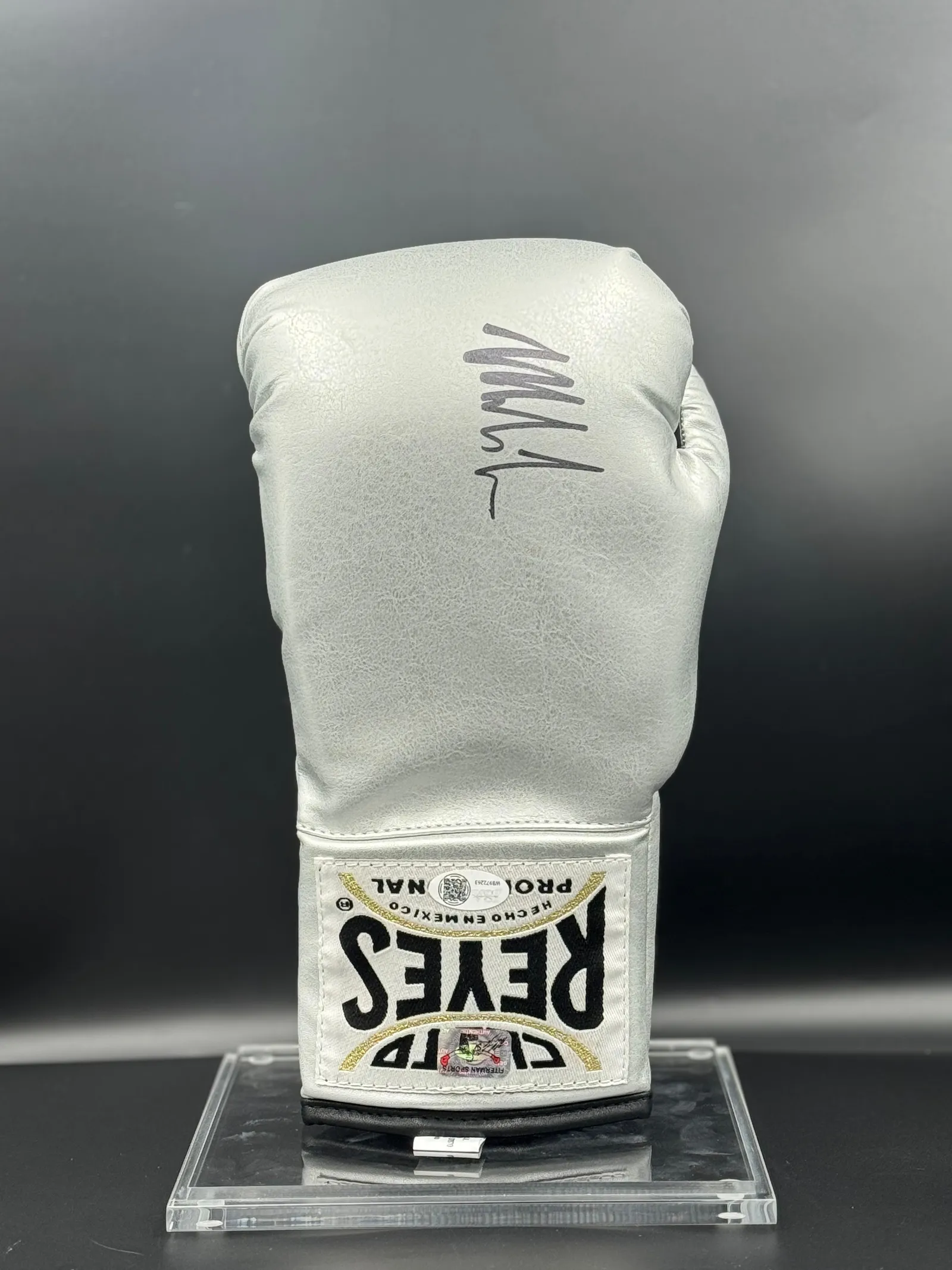 Mike Tyson autógrafo – luva de boxe "Cleto Reyes", Mike Tyson