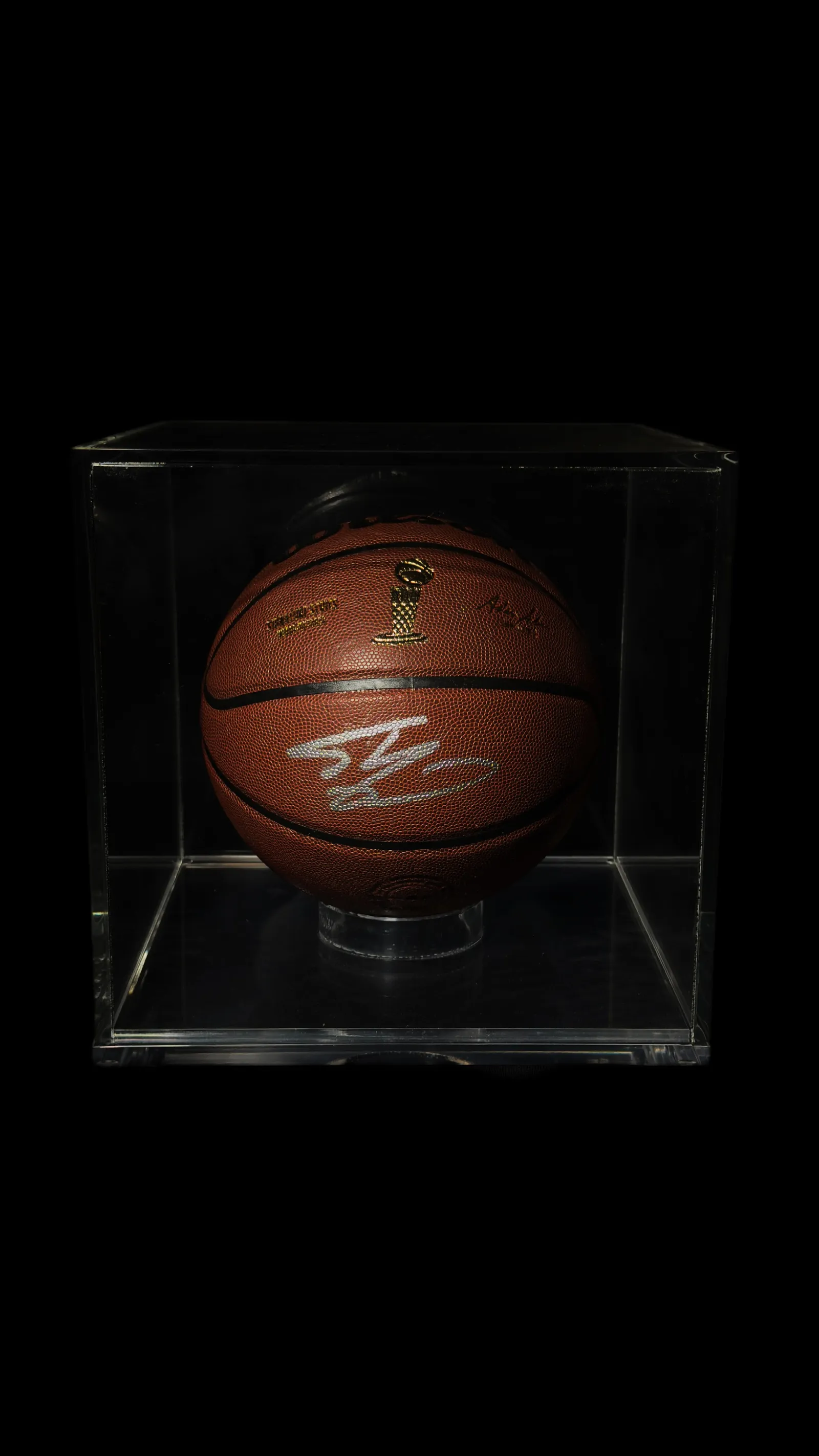 Shaquille O’Neal autógrafo – bola de basquete NBA Finals Trophy Series, Shaquille O'Neal