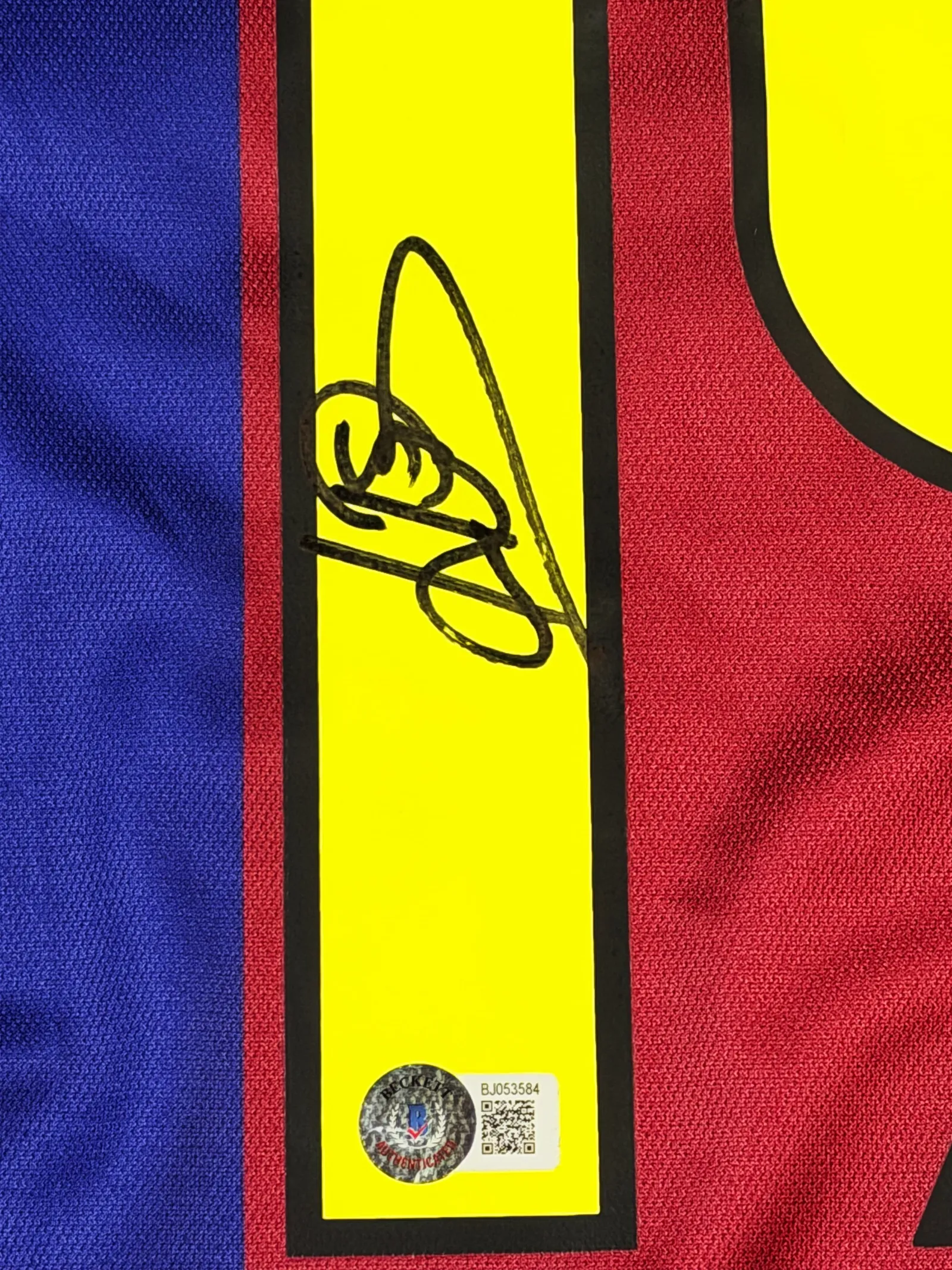 Patrick Kluivert autógrafo – camisa do Barcelona, Patrick Kluivert
