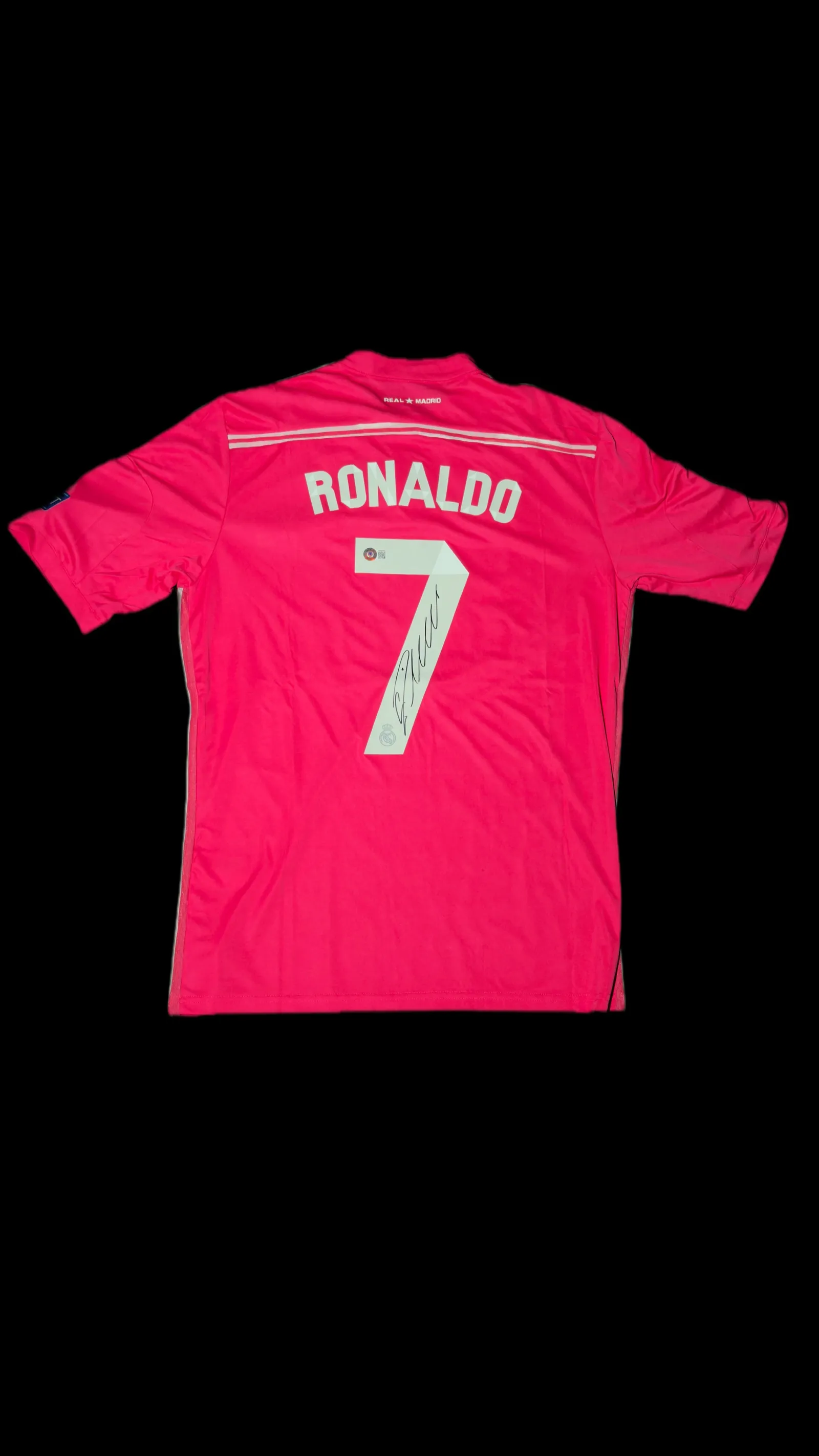 Cristiano Ronaldo autógrafo – camisa Real Madrid nº 7, Cristiano Ronaldo