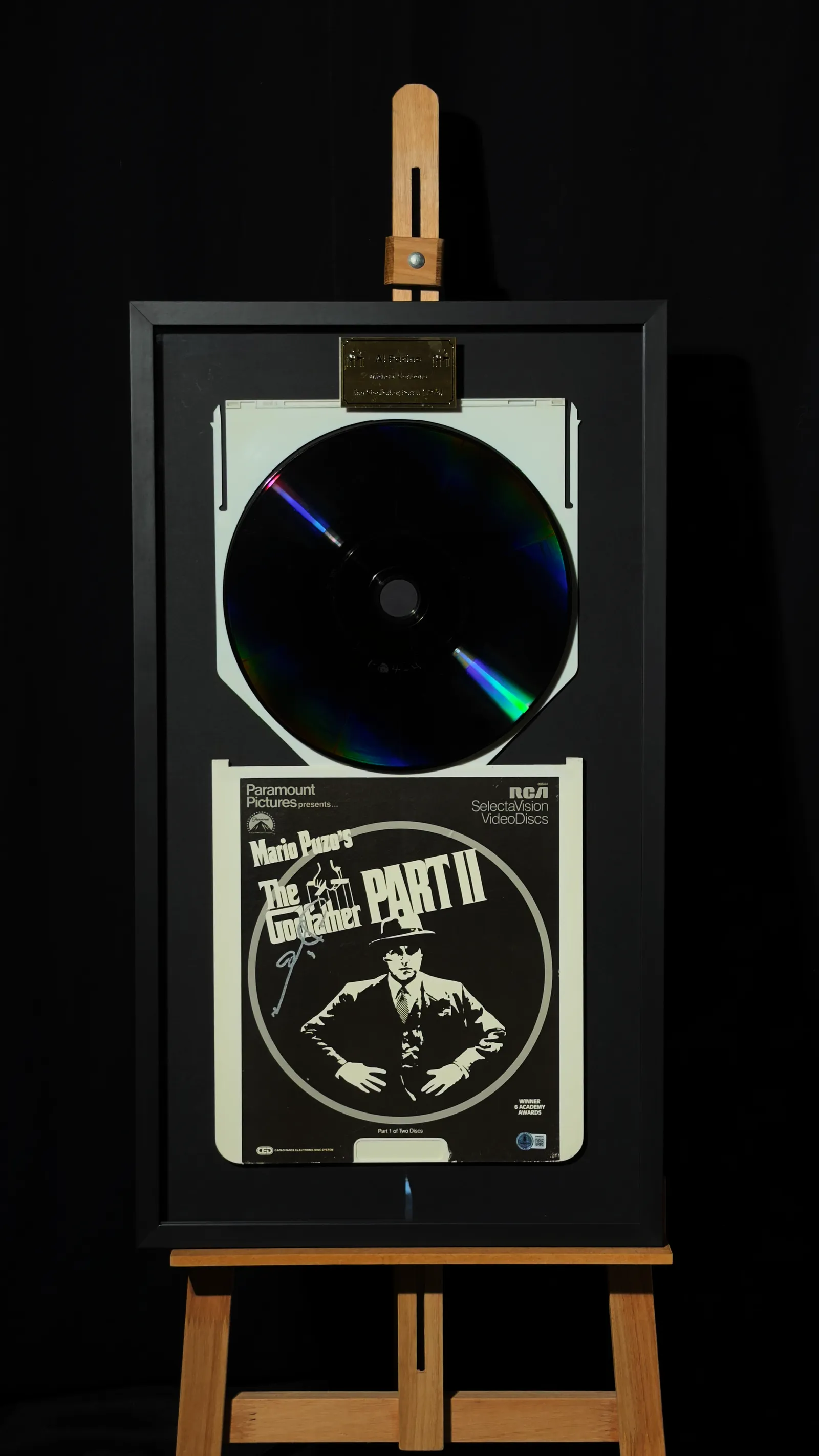 Al Pacino – Laserdisc "O Poderoso Chefão: Parte II" autografado, Al Pacino