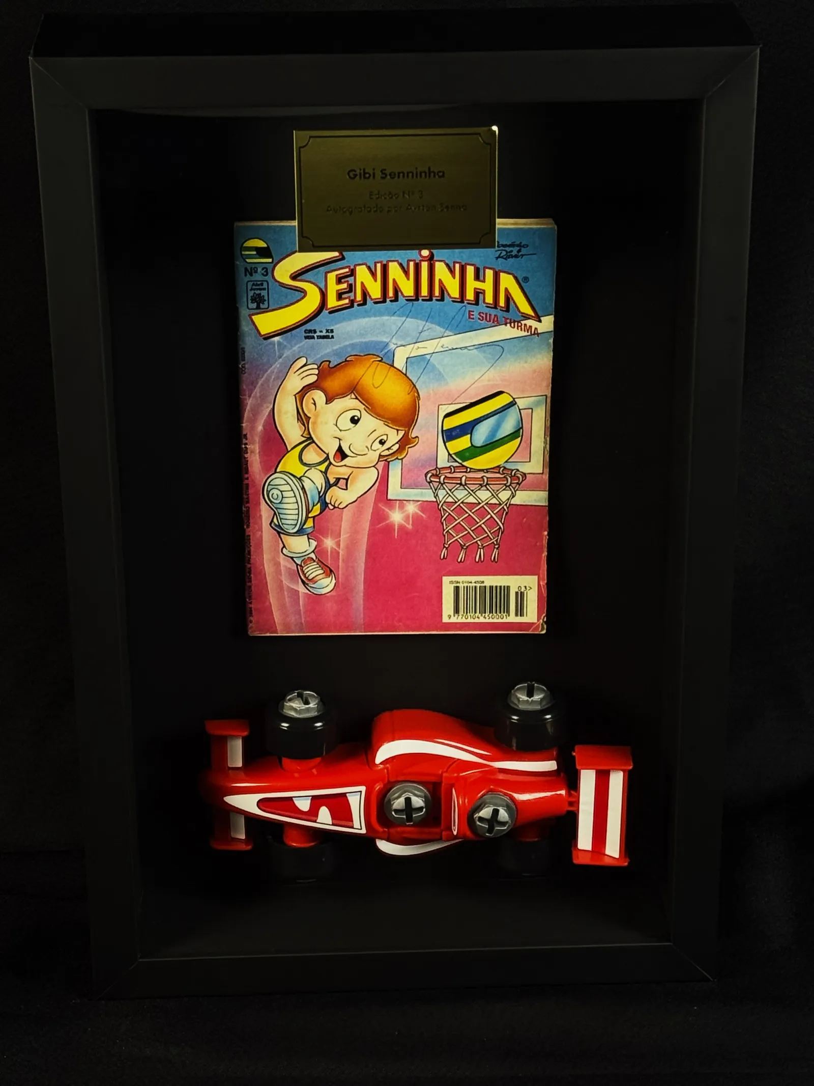 Gibi Senninha autografado por Ayrton Senna – edição 03, Ayrton Senna