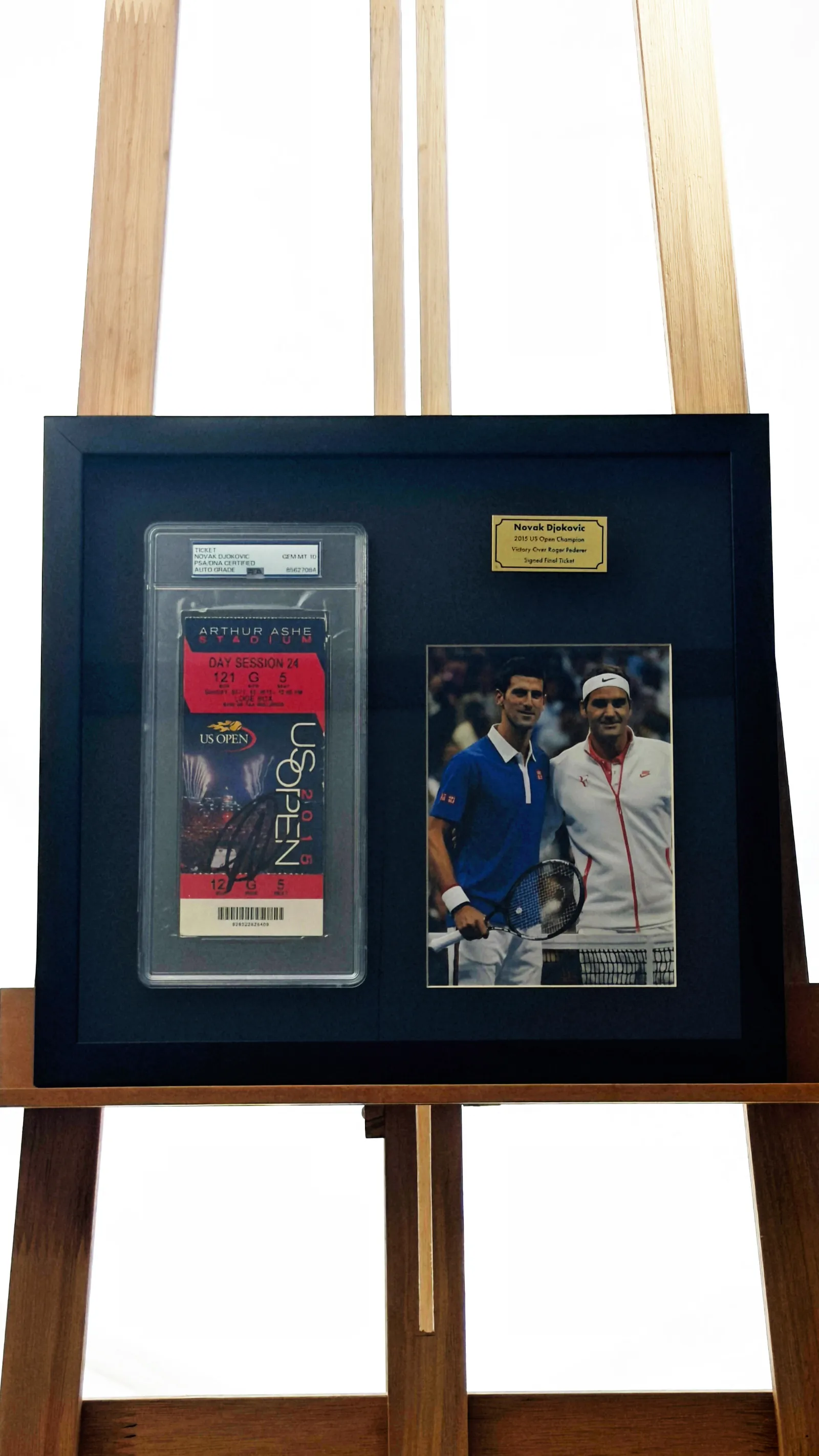 Novak Djokovic autógrafo – Ingresso US Open 2015, Novak Djokovic