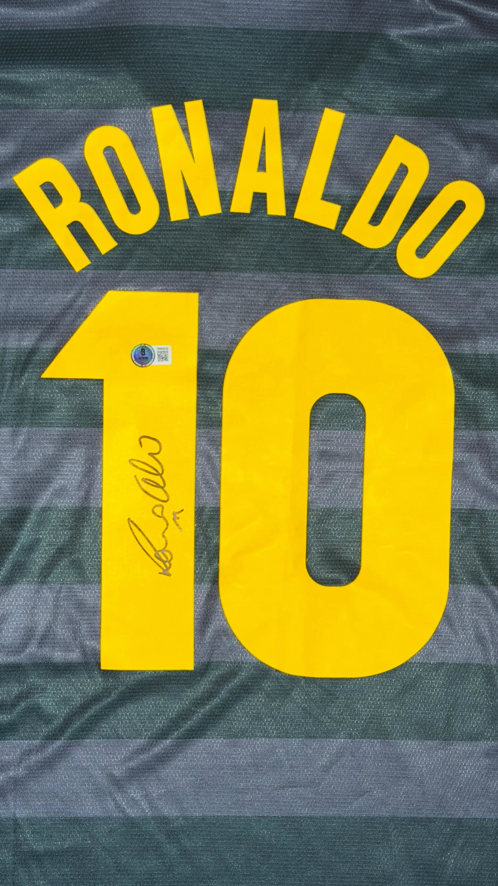 Ronaldo Fenômeno autógrafo – Camisa Inter de Milão, Ronaldo Fenômeno