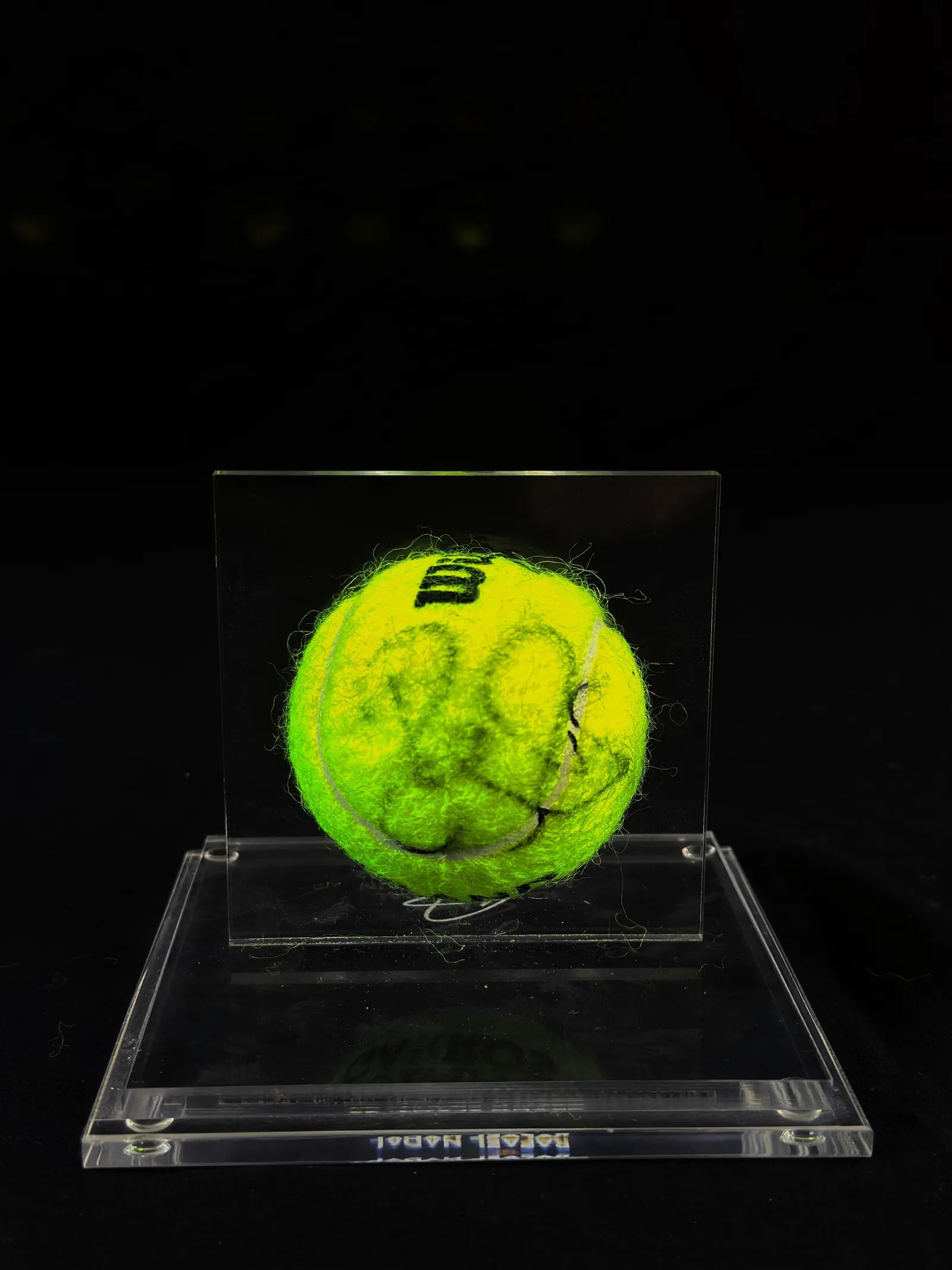 Roger Federer autógrafo – bola de tênis, Roger Federer