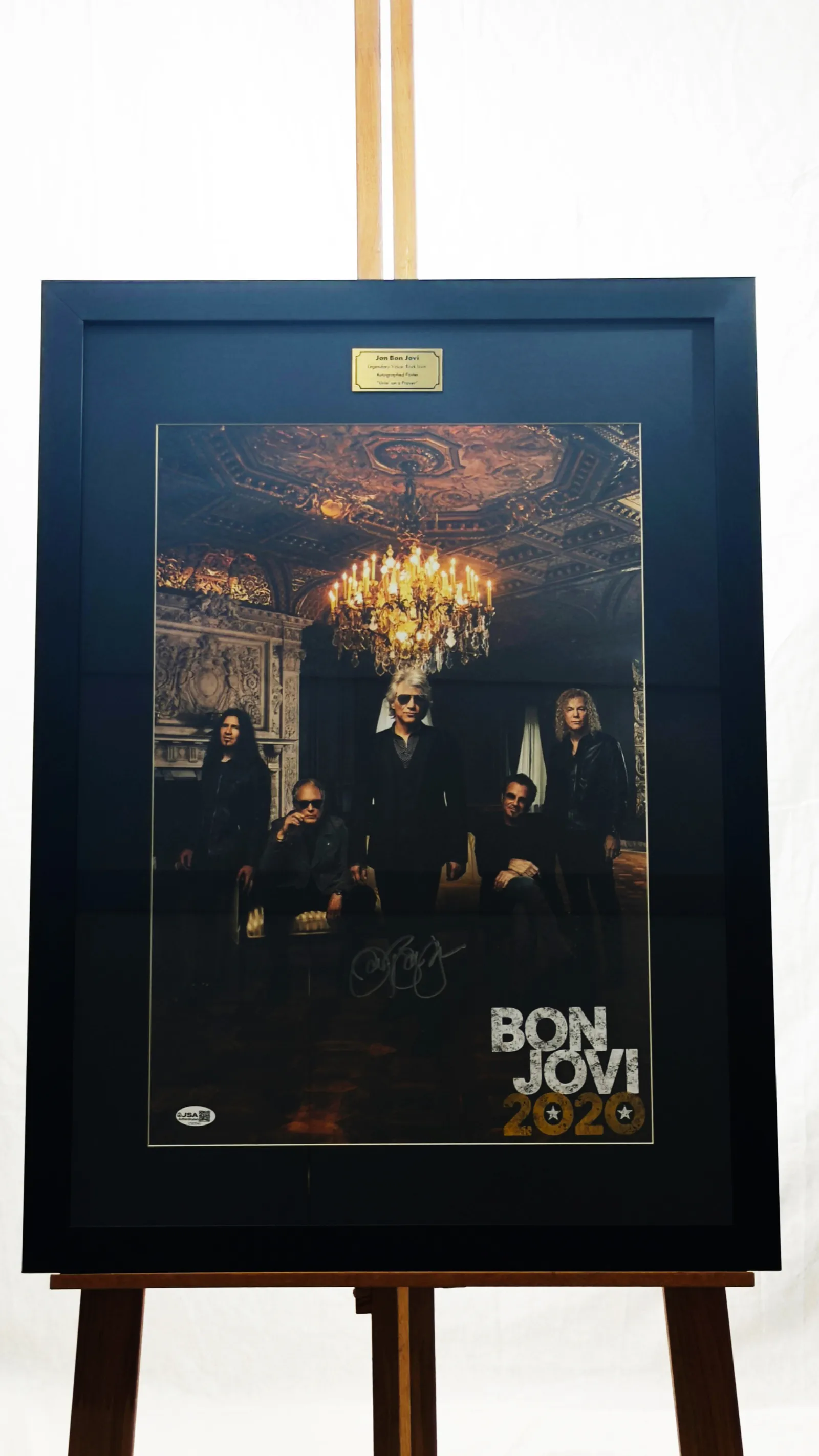 Jon Bon Jovi autógrafo – Quadro Bon Jovi 2020, Jon Bon Jovi