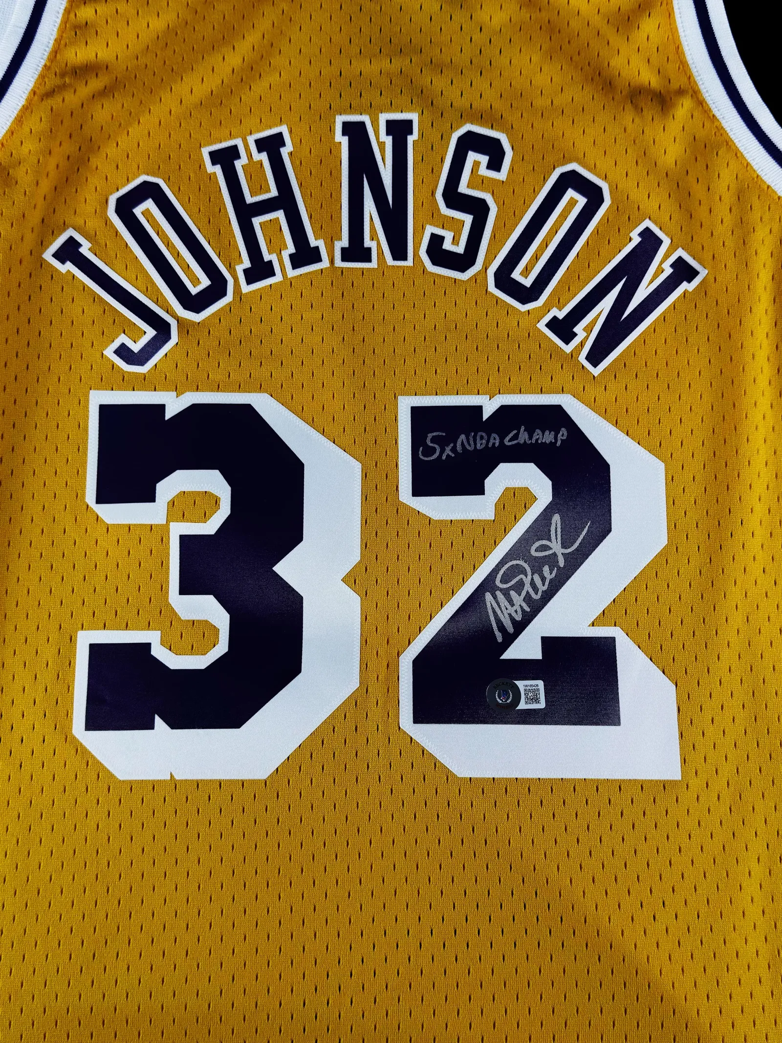 Magic Johnson autógrafo – camisa de basquetebol Lakers, Magic Johnson