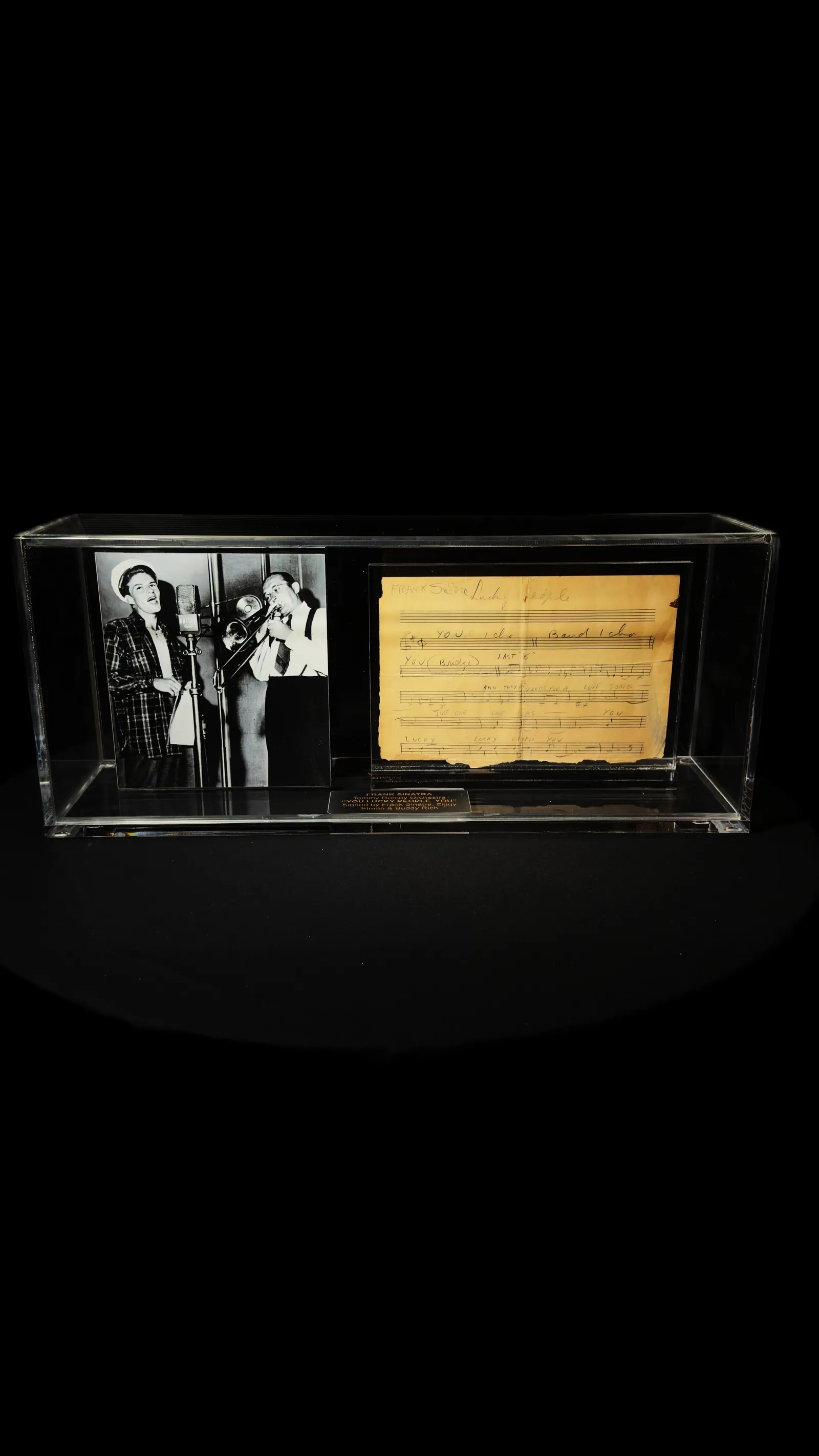 Frank Sinatra autógrafo – partitura original “You Lucky People, You”, Frank Sinatra