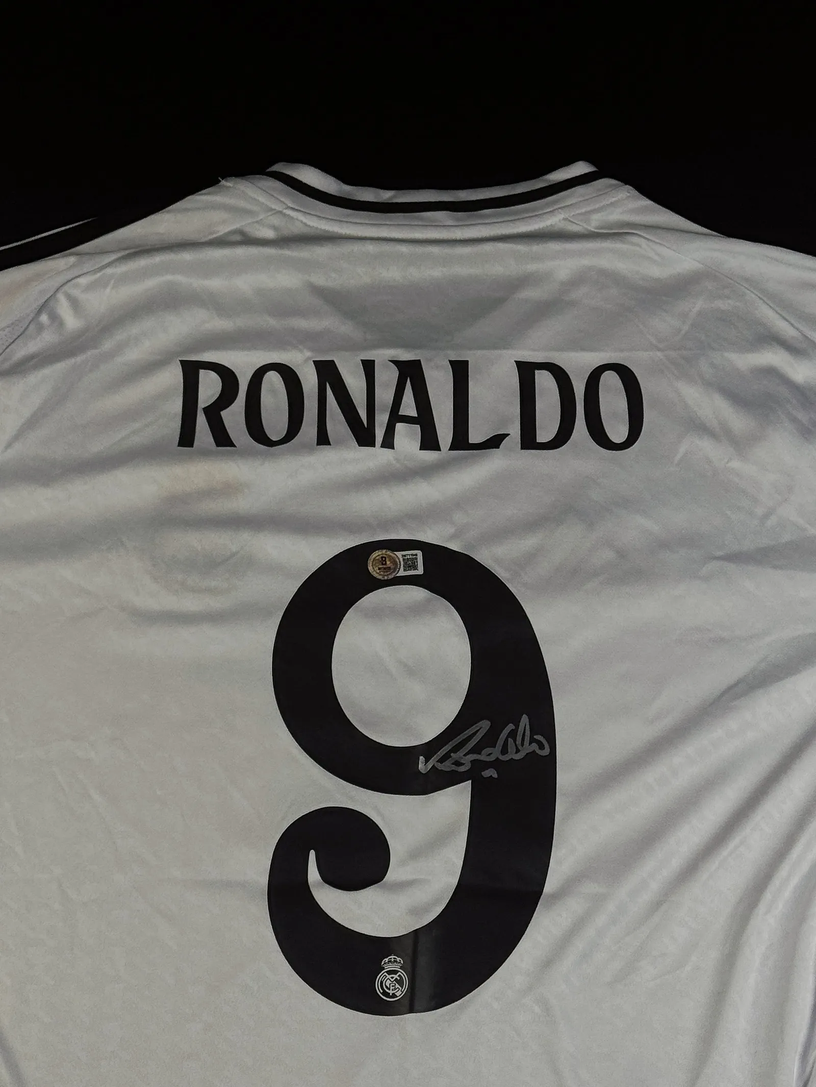 Ronaldo Nazário, "O Fenômeno" autógrafo – camiseta do Real Madrid, Ronaldo Fenômeno