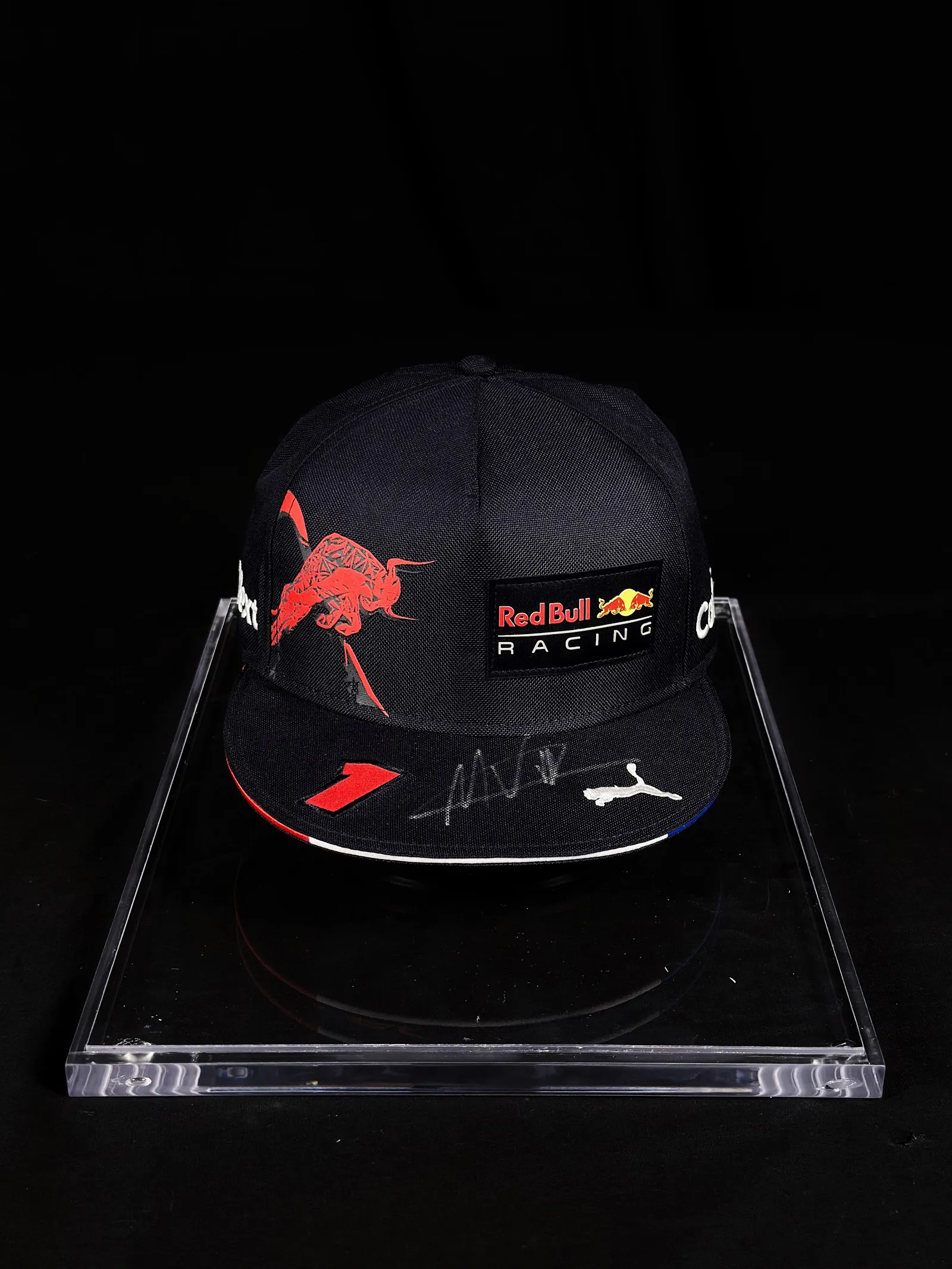 Max Verstappen autógrafo – boné Red Bull Racing, Max Verstappen