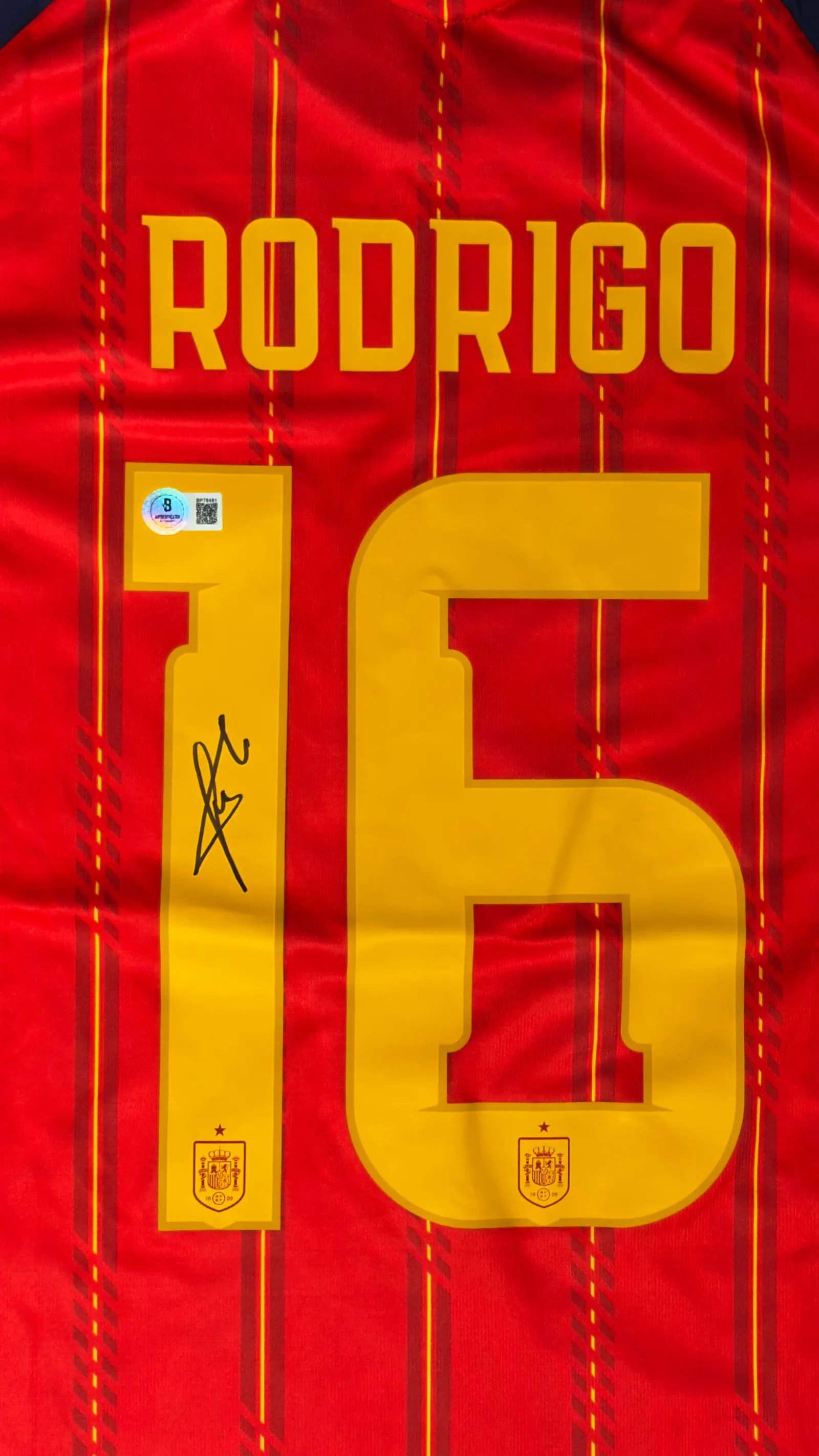 Rodri autógrafo – Camisa Espanha, Rodri