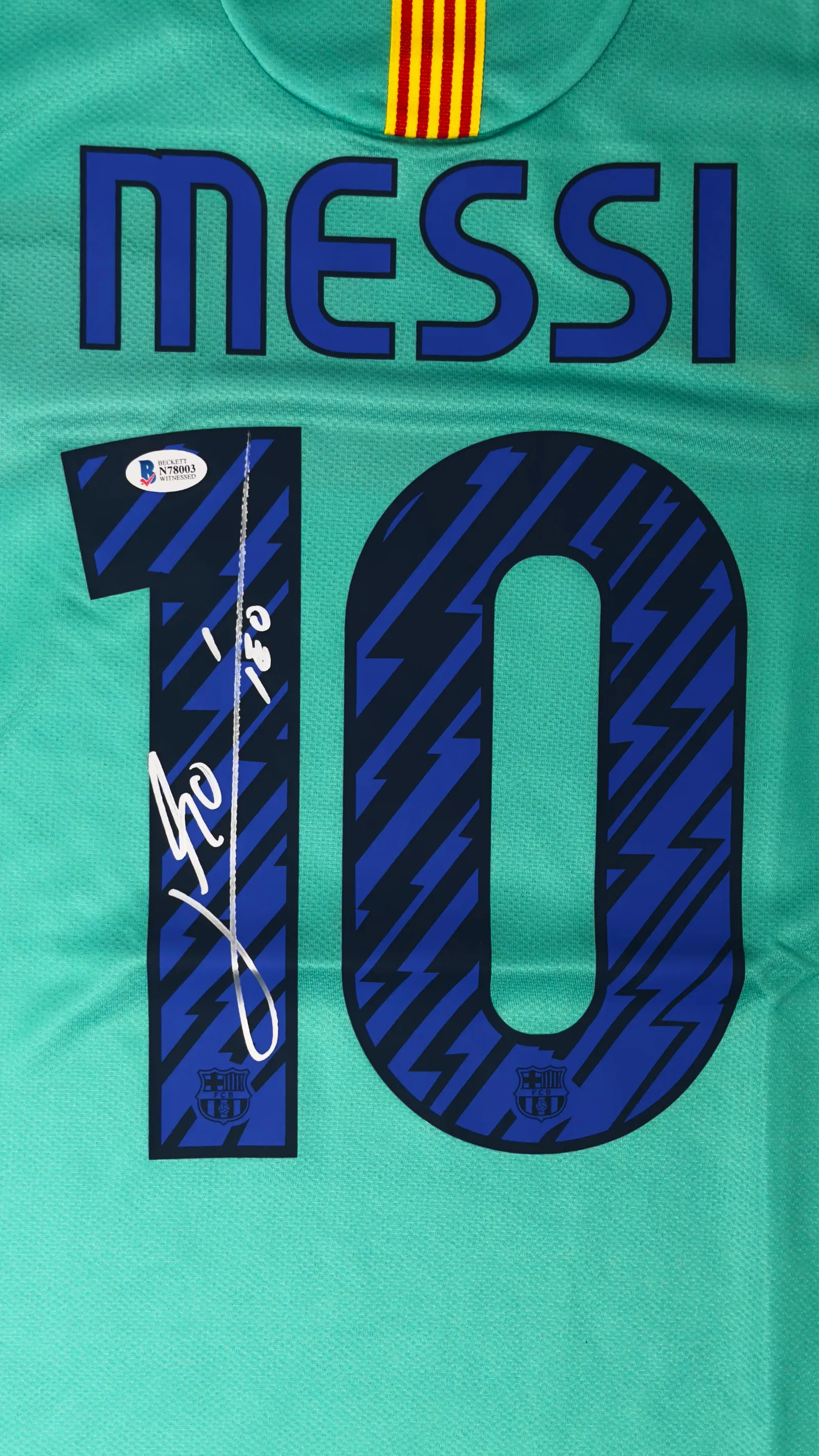 Lionel Messi autógrafo – Camisa Barcelona 2010/11, Lionel Messi