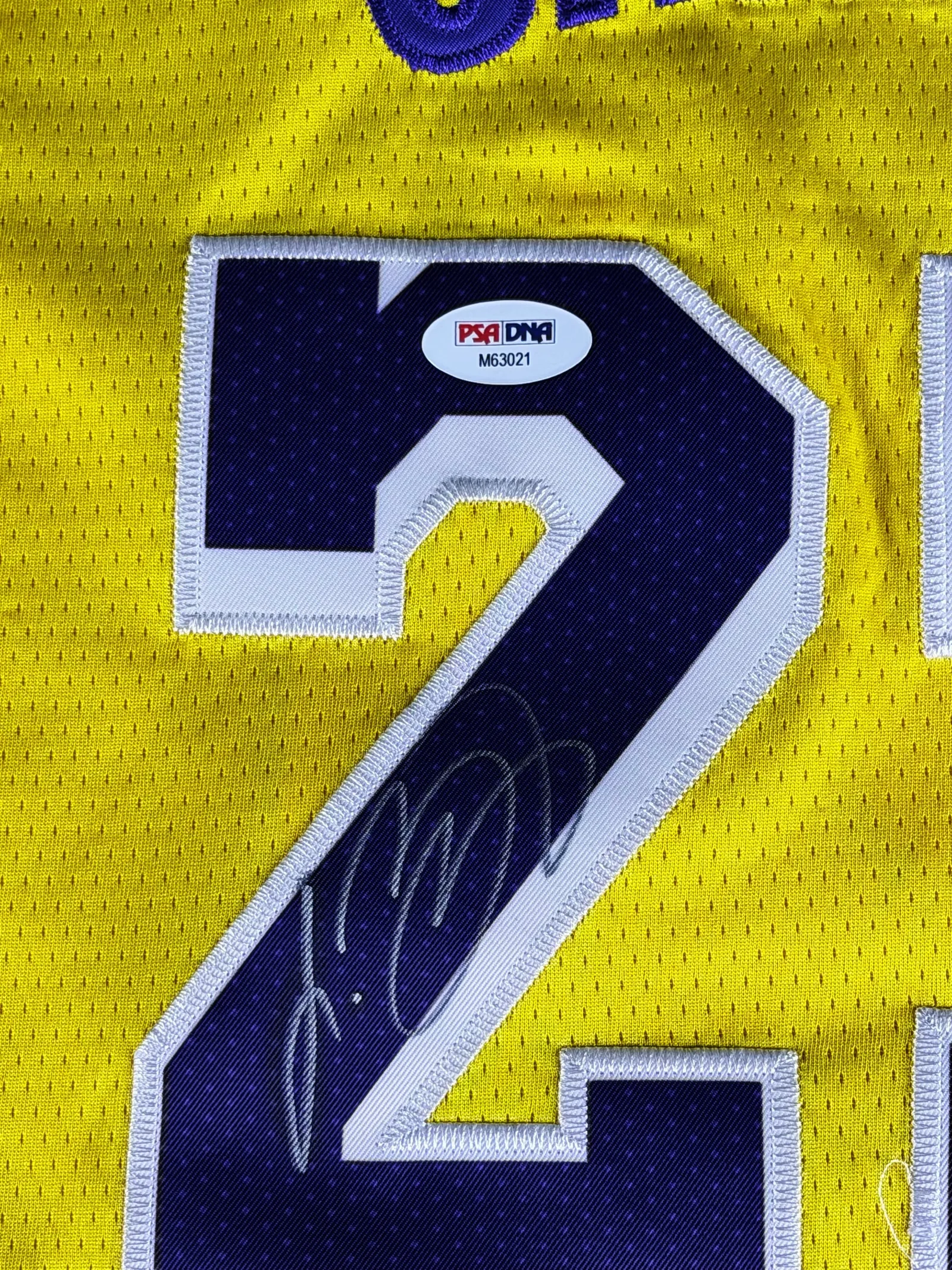 LeBron James autógrafo – camisa de basquetebol Lakers, LeBron James