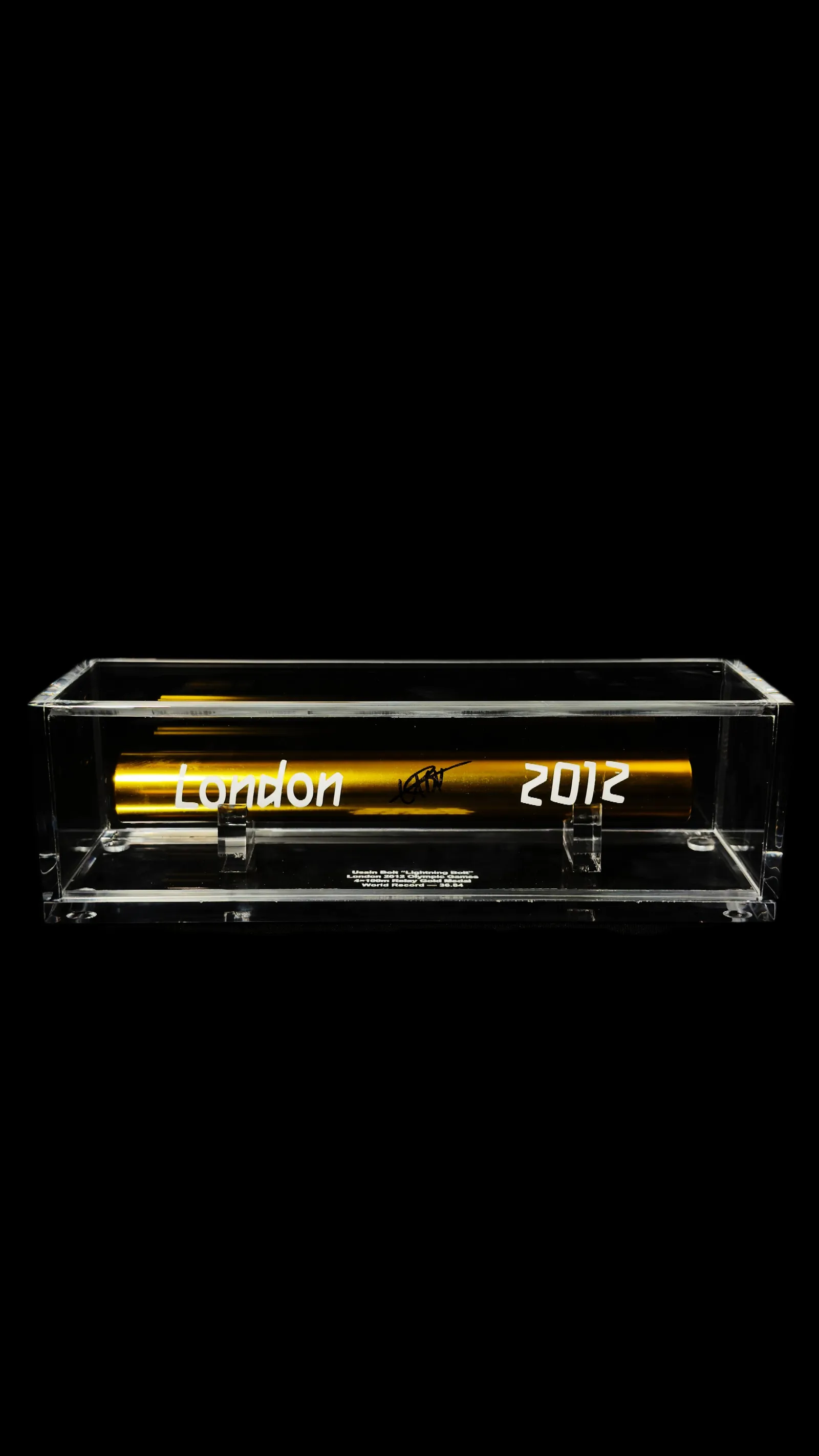 Usain Bolt autógrafo – "Baton" London 2012, Usain Bolt