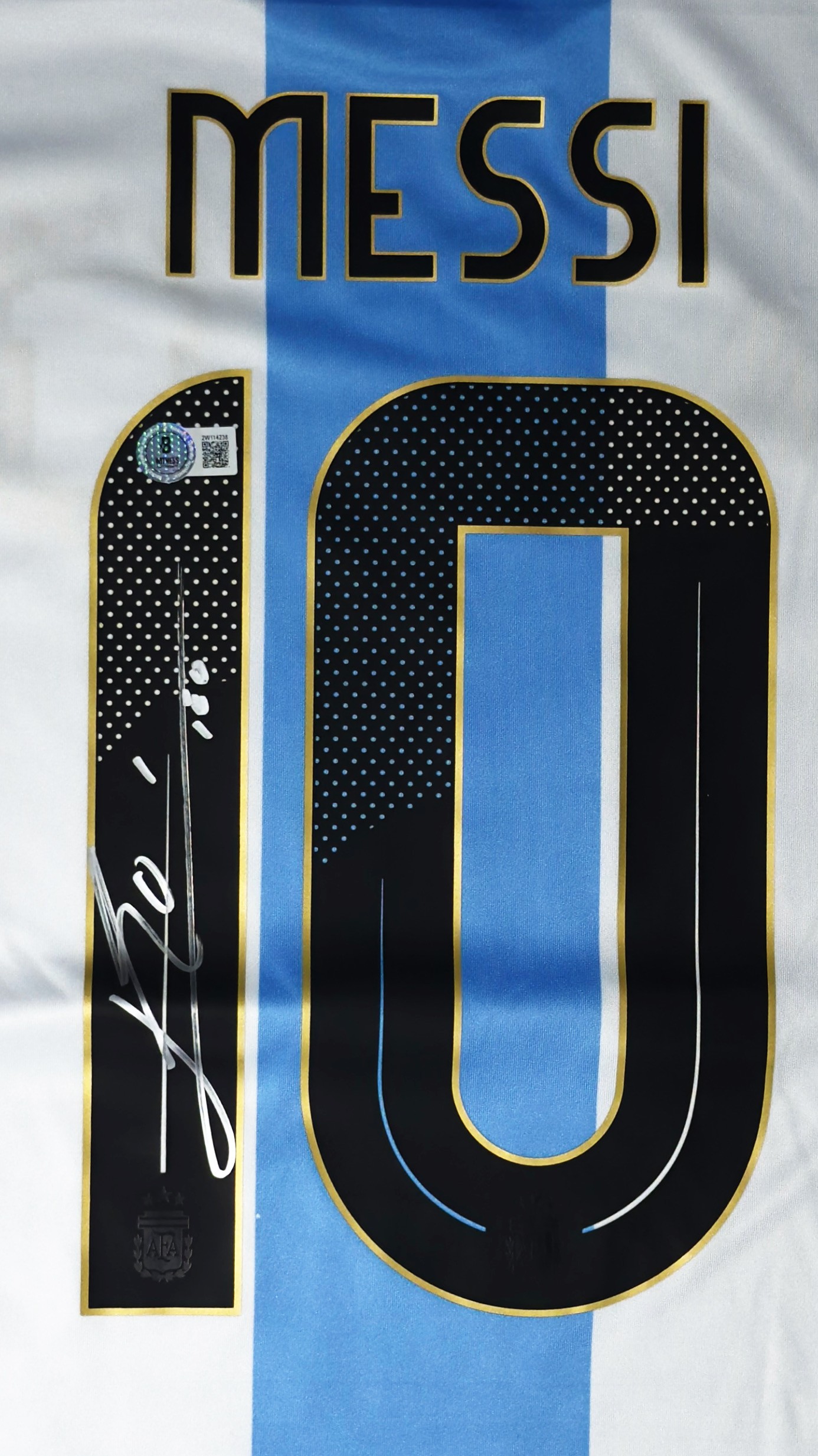 Lionel Messi autógrafo – camisa Argentina Copa América 2024, Lionel Messi