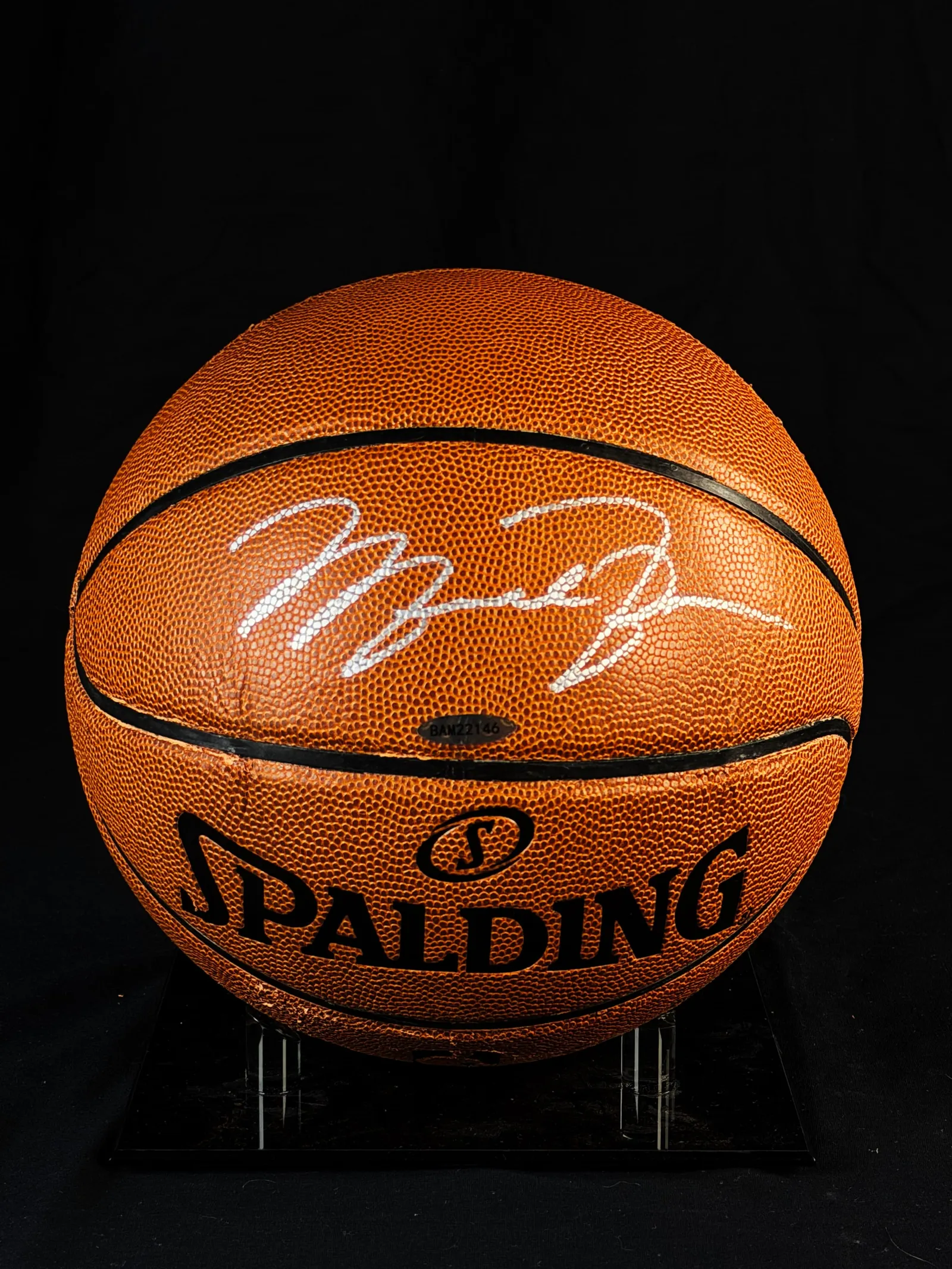 Michael Jordan autógrafo – bola de basquetebol, Michael Jordan