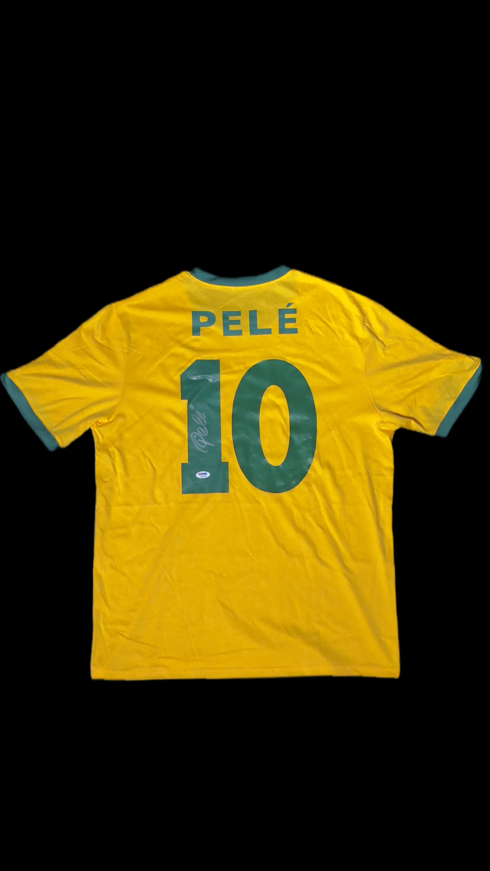 Pelé autógrafo – camisa Brasil 10, Pelé
