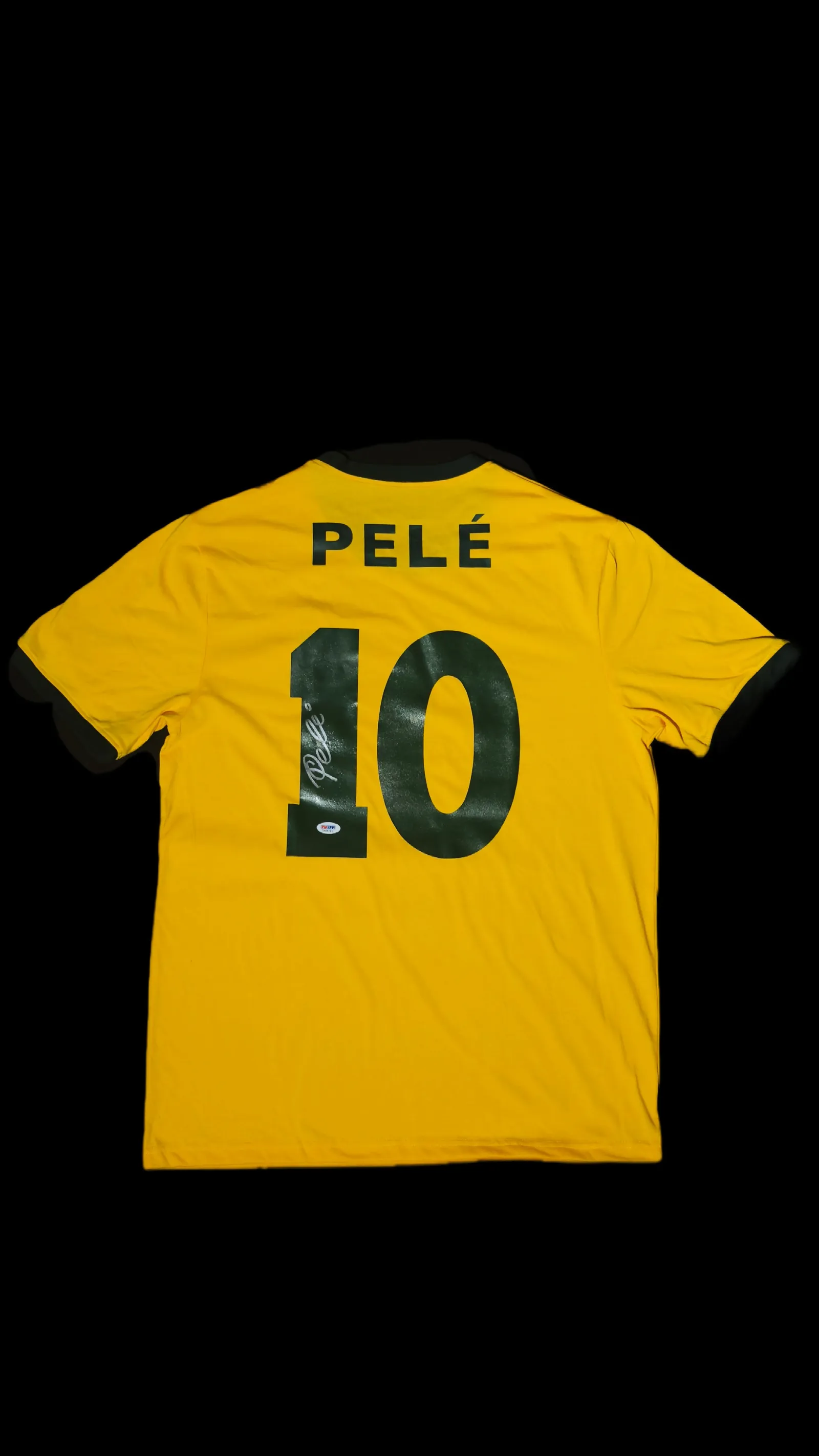 Pelé autógrafo – camisa Brasil 10, Pelé
