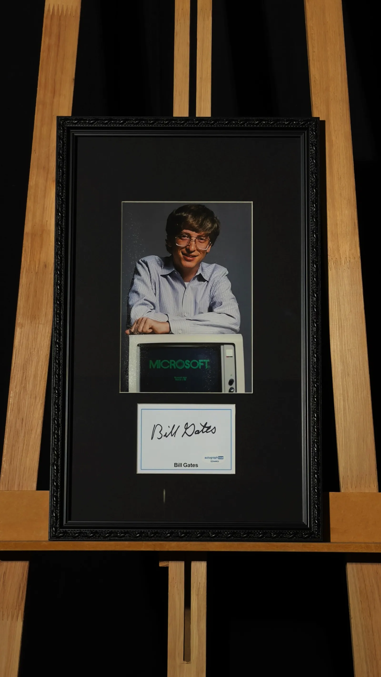 Bill Gates autógrafo – assinatura original do fundador da Microsoft, Bill Gates