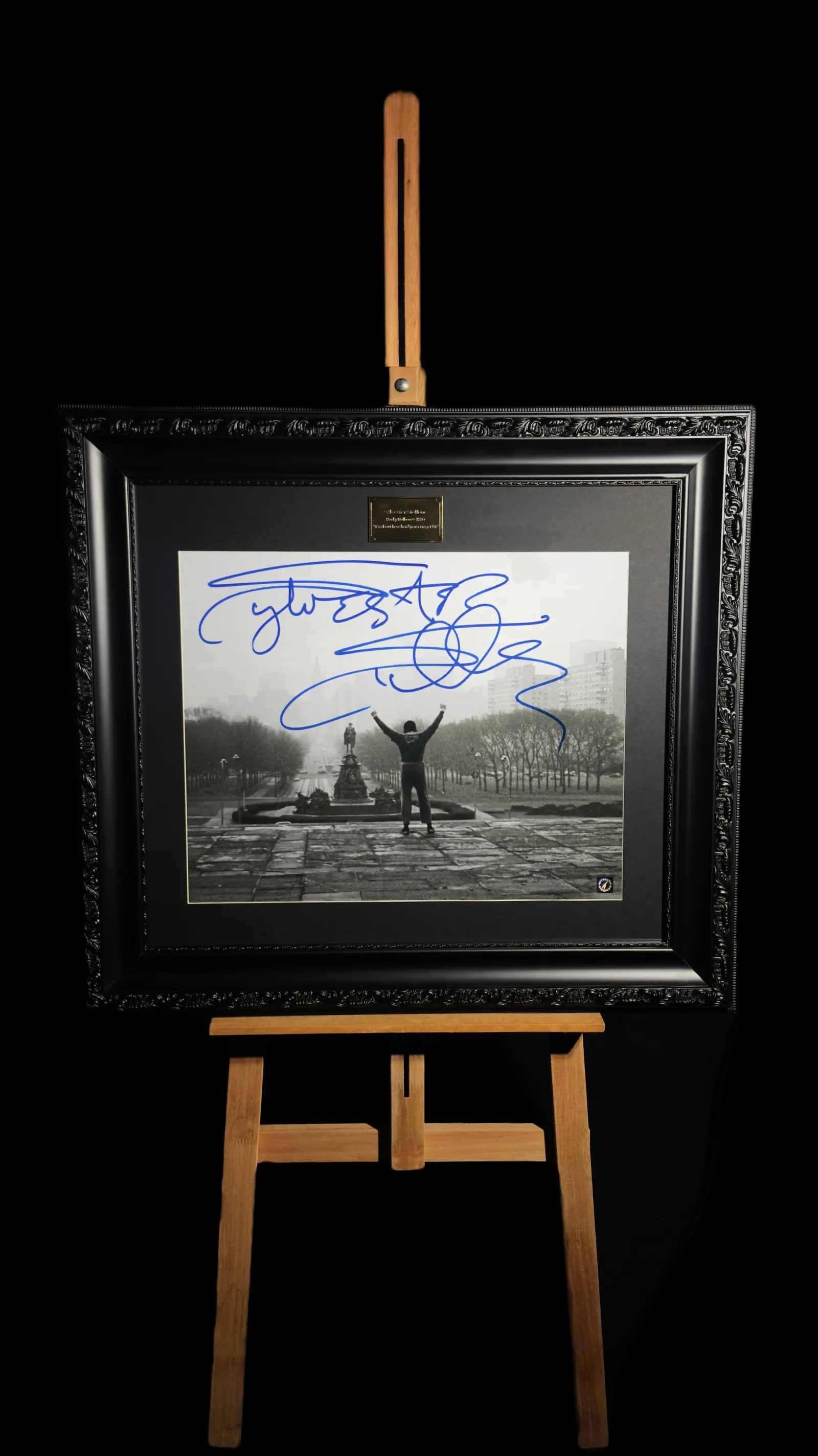 Sylvester Stallone autógrafo – foto de Rocky, Sylvester Stallone