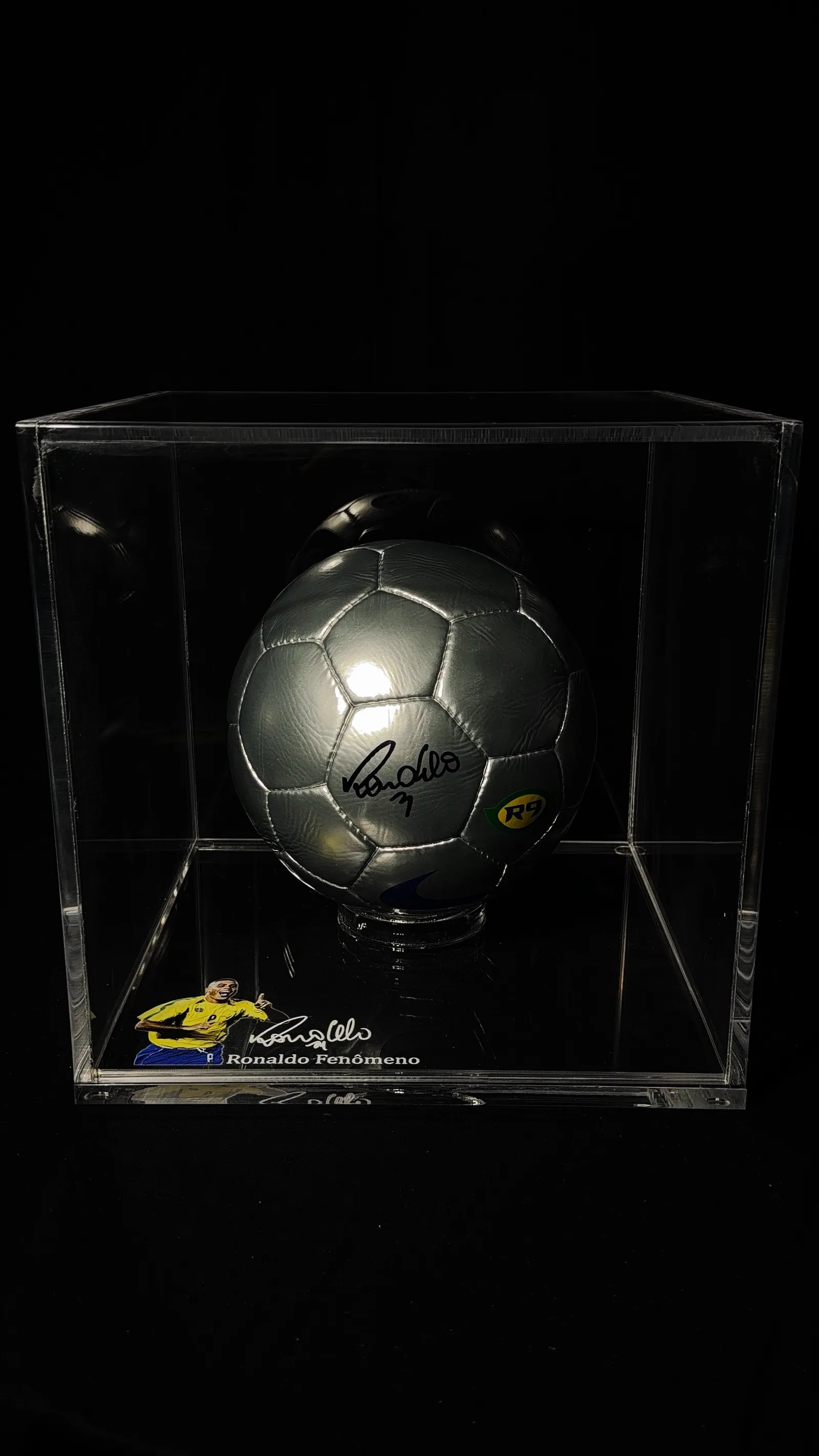 Ronaldo Fenômeno autógrafo – bola de futebol Nike, Ronaldo Fenômeno