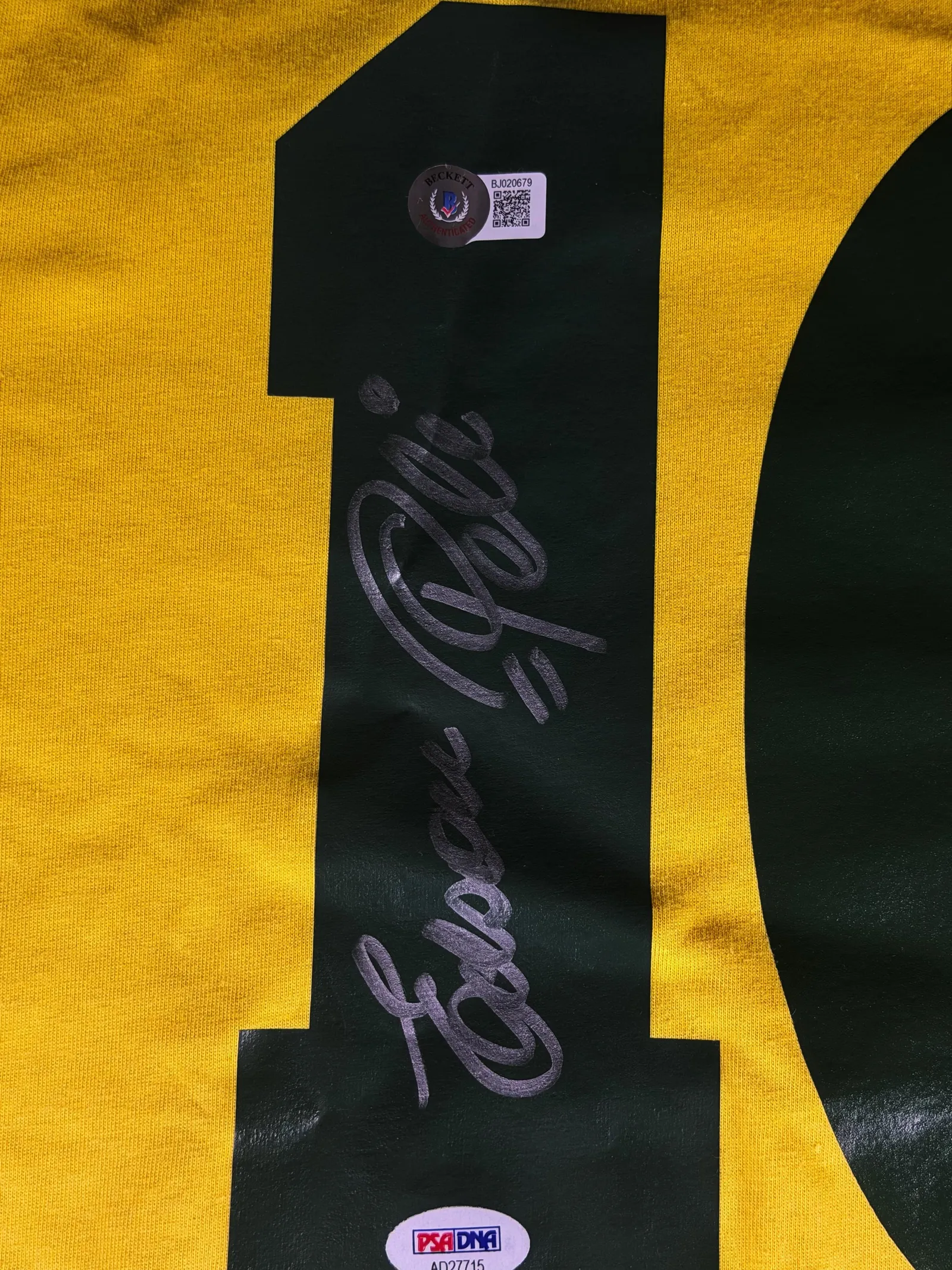 Pelé autógrafo – camisa amarela da Seleção Brasileira, Pelé
