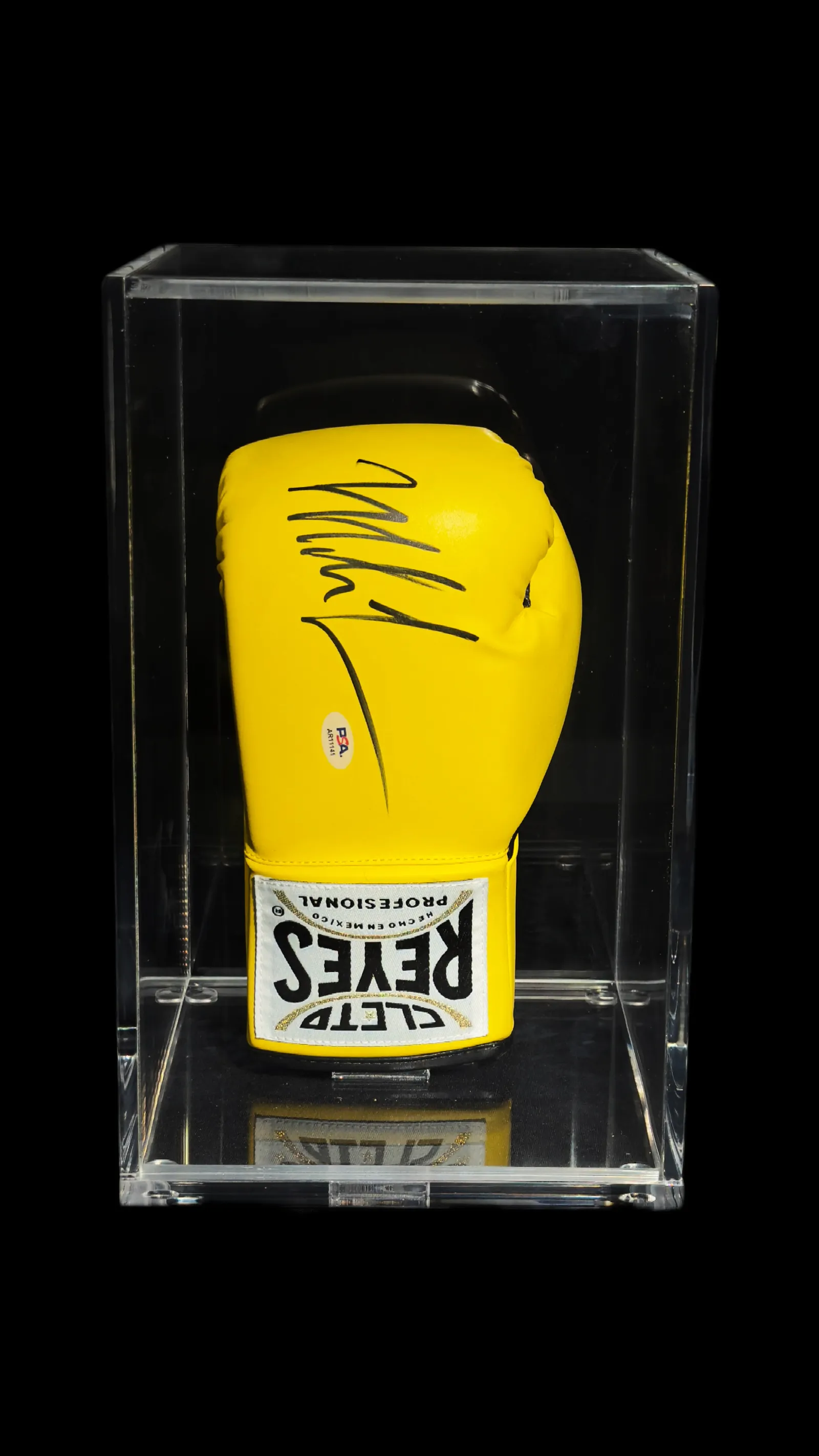 Mike Tyson autógrafo – luva de boxe Cleto Reyes, Mike Tyson