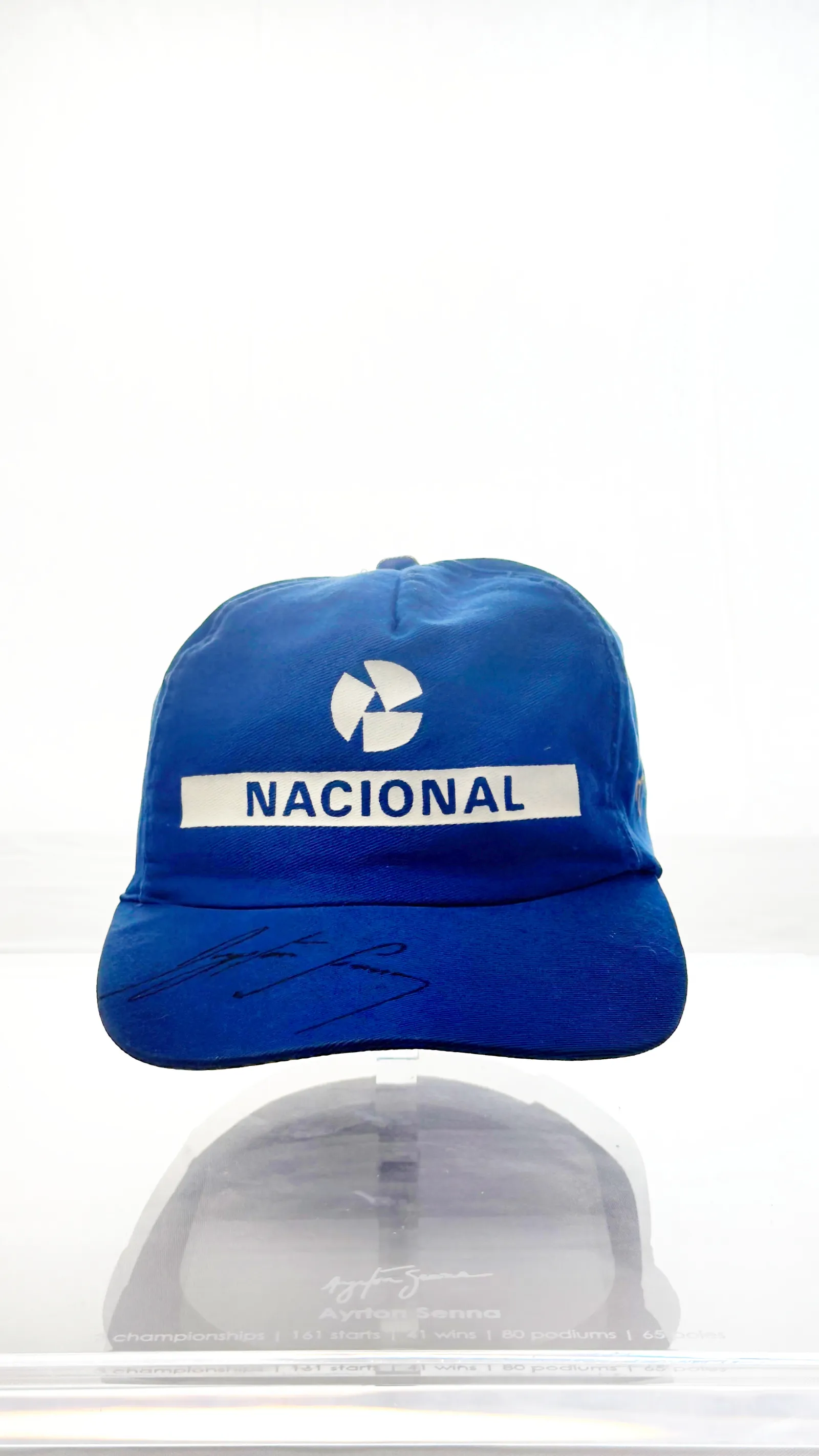 Ayrton Senna autógrafo – Boné Nacional, Ayrton Senna