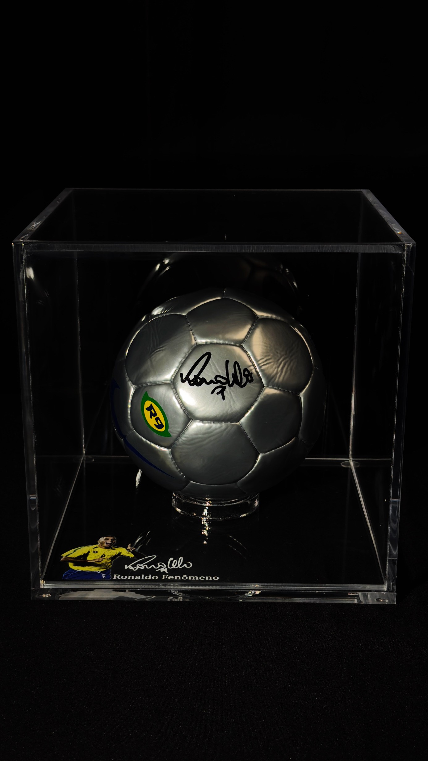 Ronaldo Fenômeno autógrafo – bola de futebol Nike, Ronaldo Fenômeno