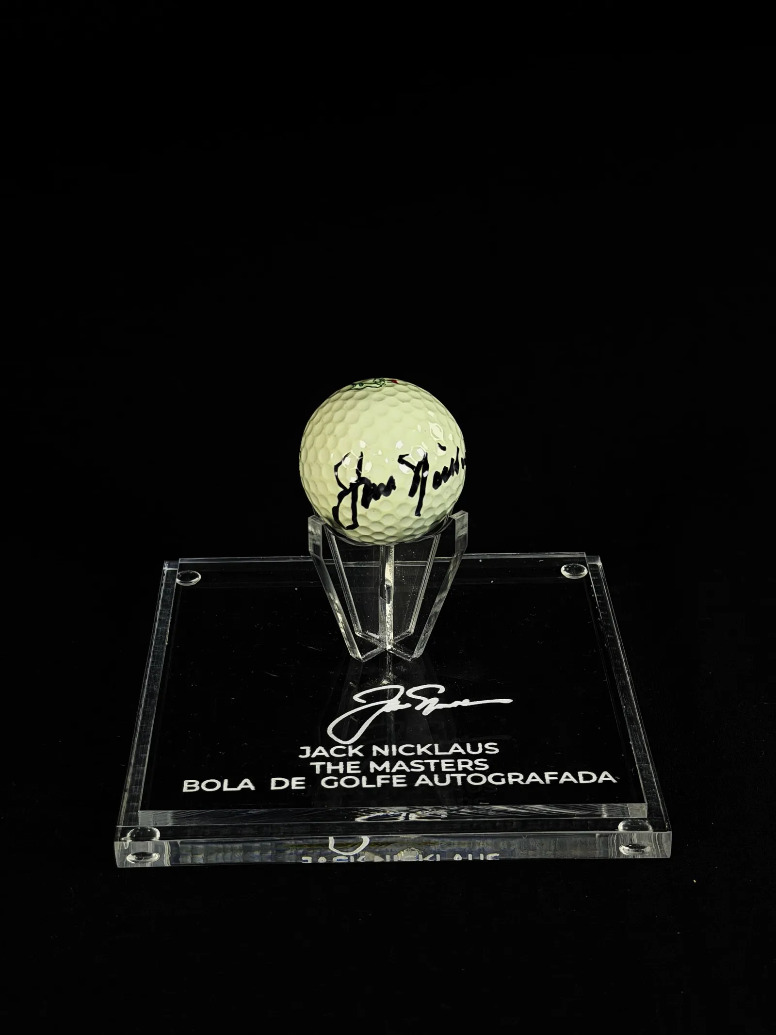 Jack Nicklaus autógrafo – bola de golfe, Jack Nicklaus