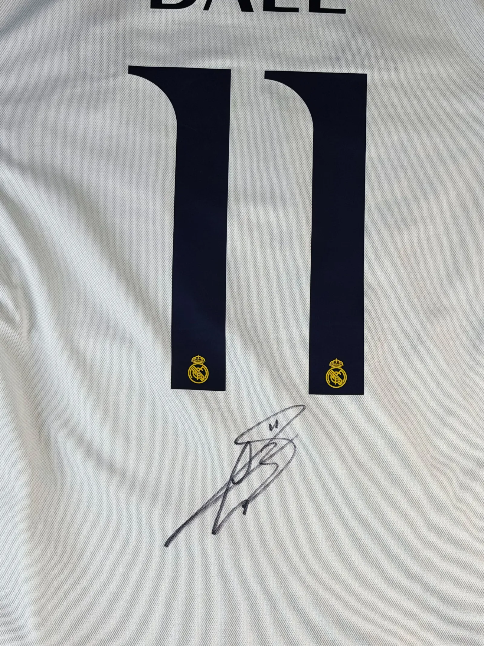 Gareth Bale autógrafo – camisa do Real Madrid, Gareth Bale