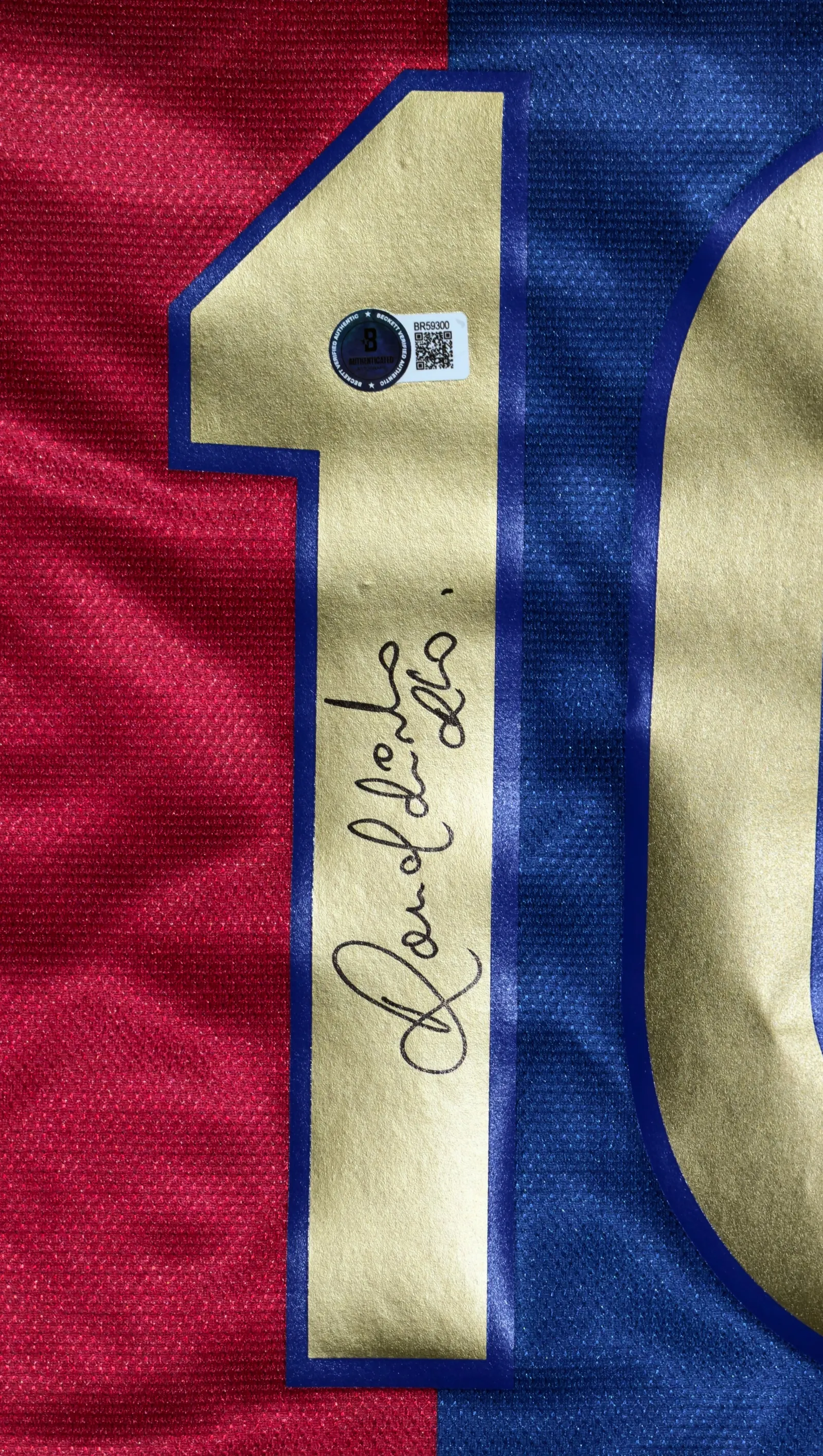 Ronaldinho Gaúcho autógrafo – camisa do Barcelona, Ronaldinho Gaúcho
