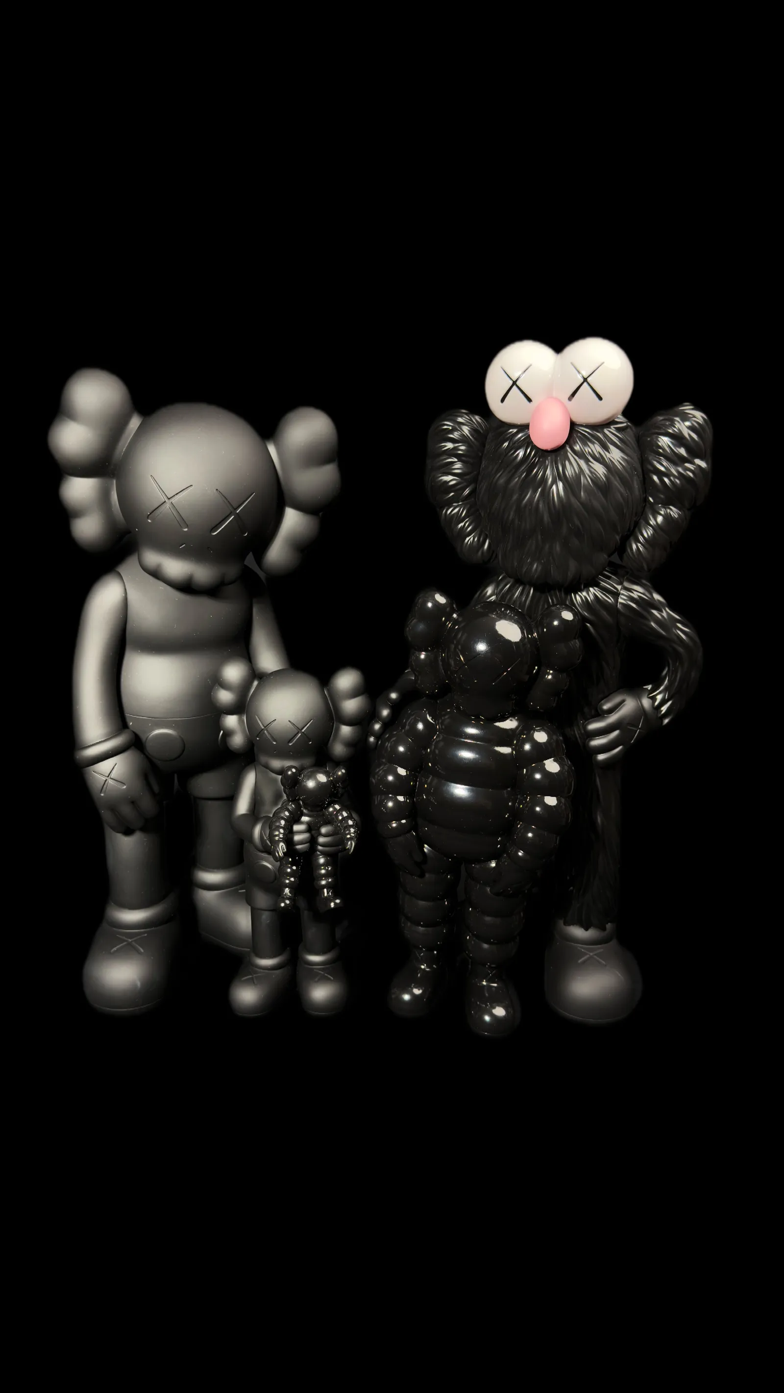 KAWS Family Black – figura colecionável, KAWS