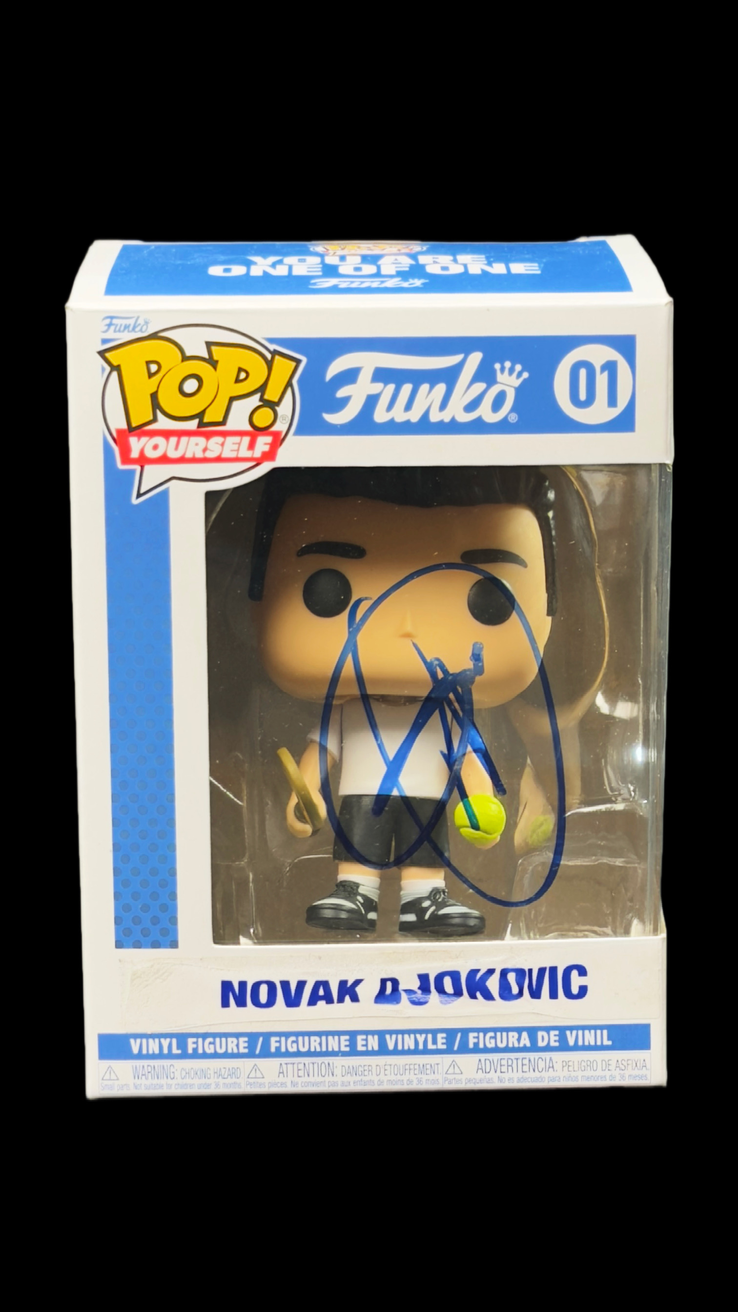 Novak Djokovic autógrafo – Funko Pop, Novak Djokovic