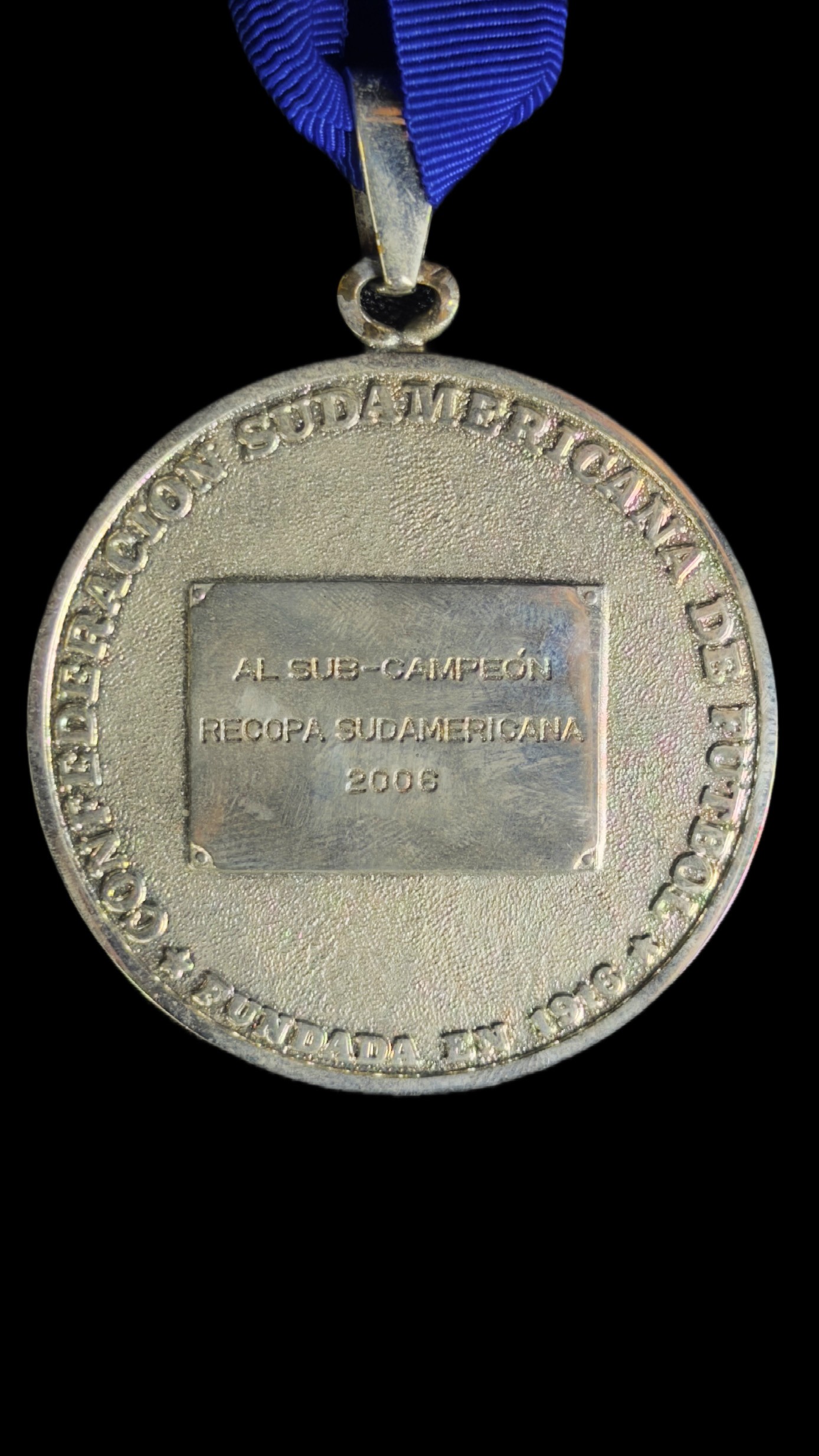 Medalha oficial da Recopa Sul-Americana 2006 – Thiago Ribeiro (vice-campeão), Thiago Ribeiro