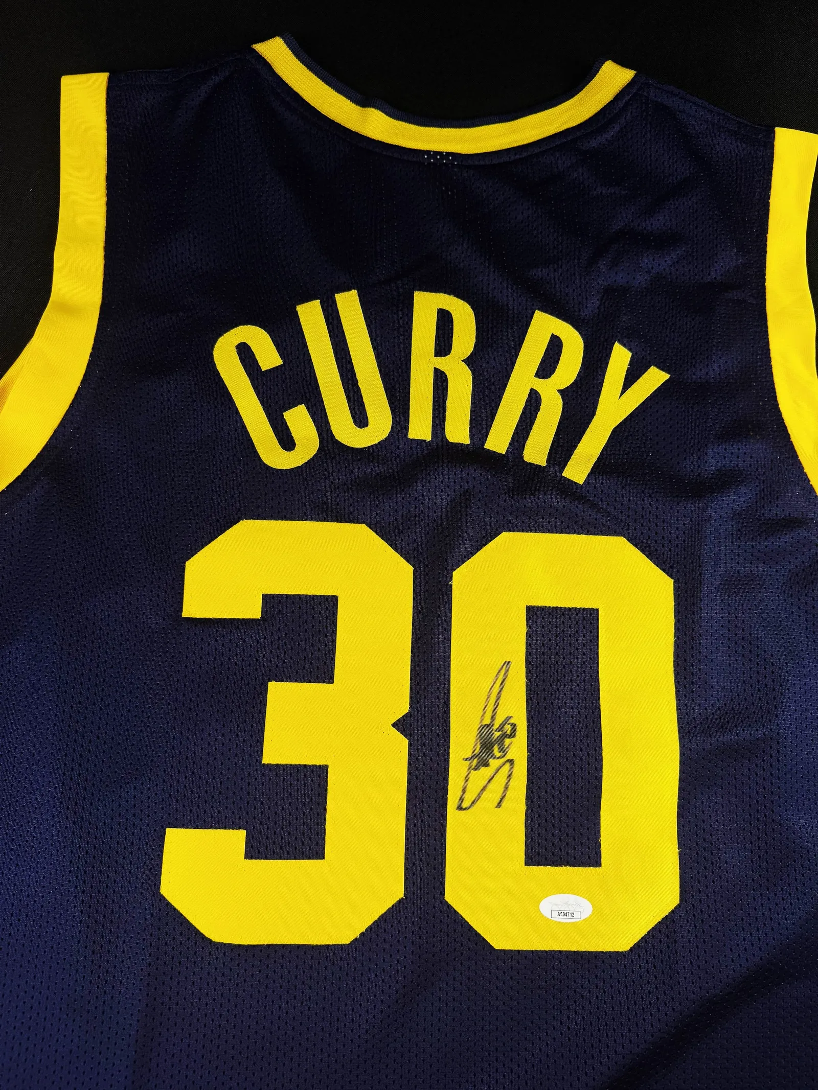 Stephen Curry autógrafo – camisa de basquetebol da lendária equipe da Golden State Warriors, Stephen Curry