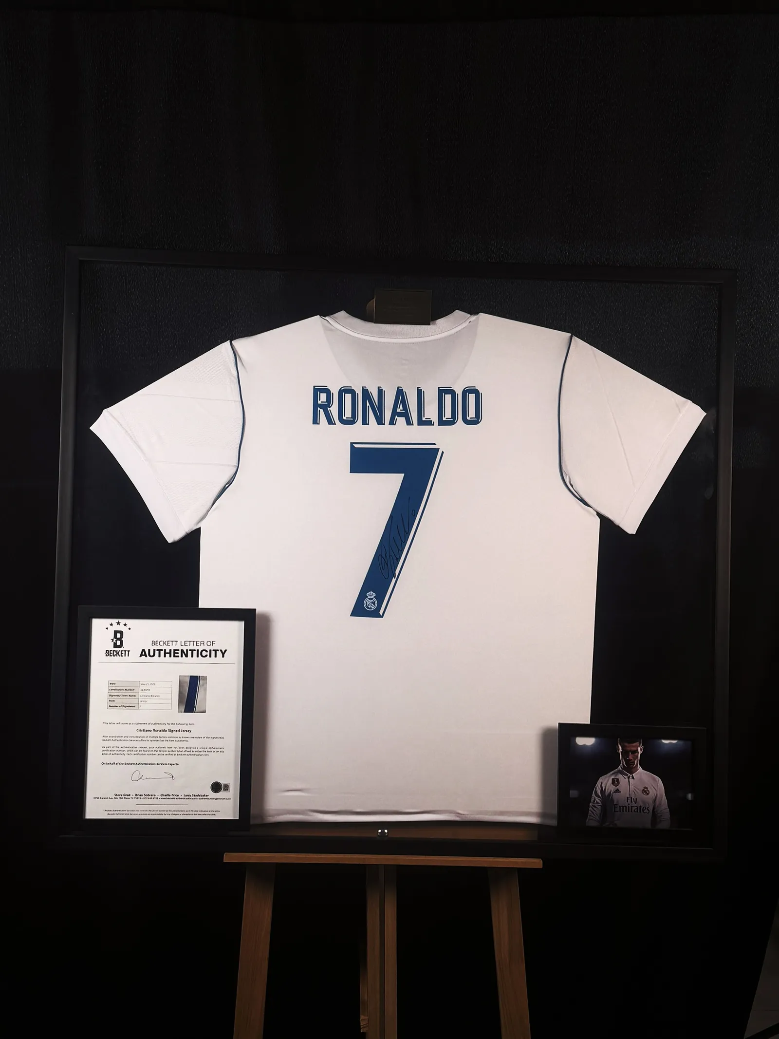 Cristiano Ronaldo autógrafo – camisa oficial do Real Madrid, Cristiano Ronaldo