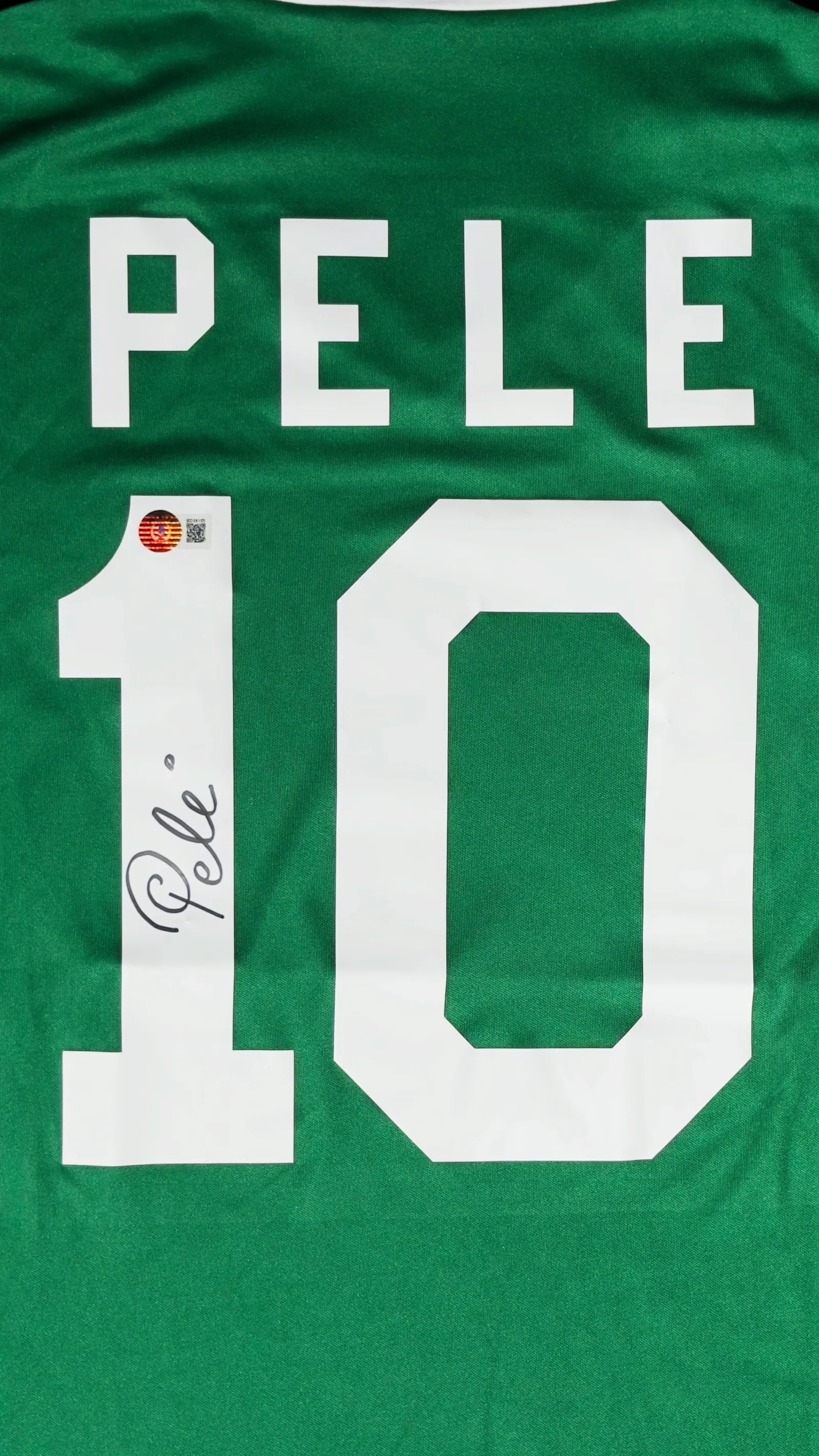 Pelé autógrafo – camisa New York Cosmos, Pelé