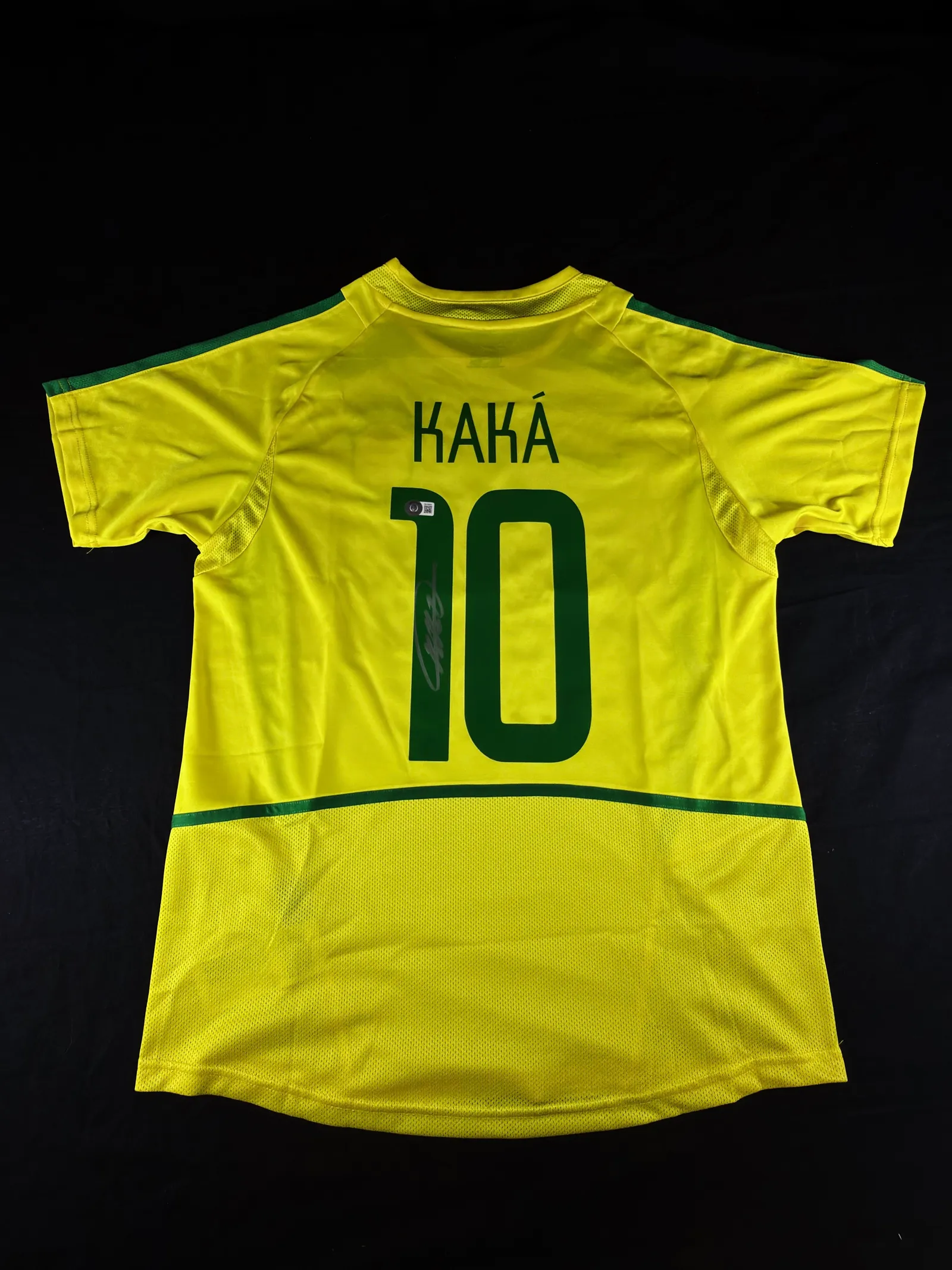 Kaká autógrafo – camisa amarela da Seleção Brasileira, Kaká