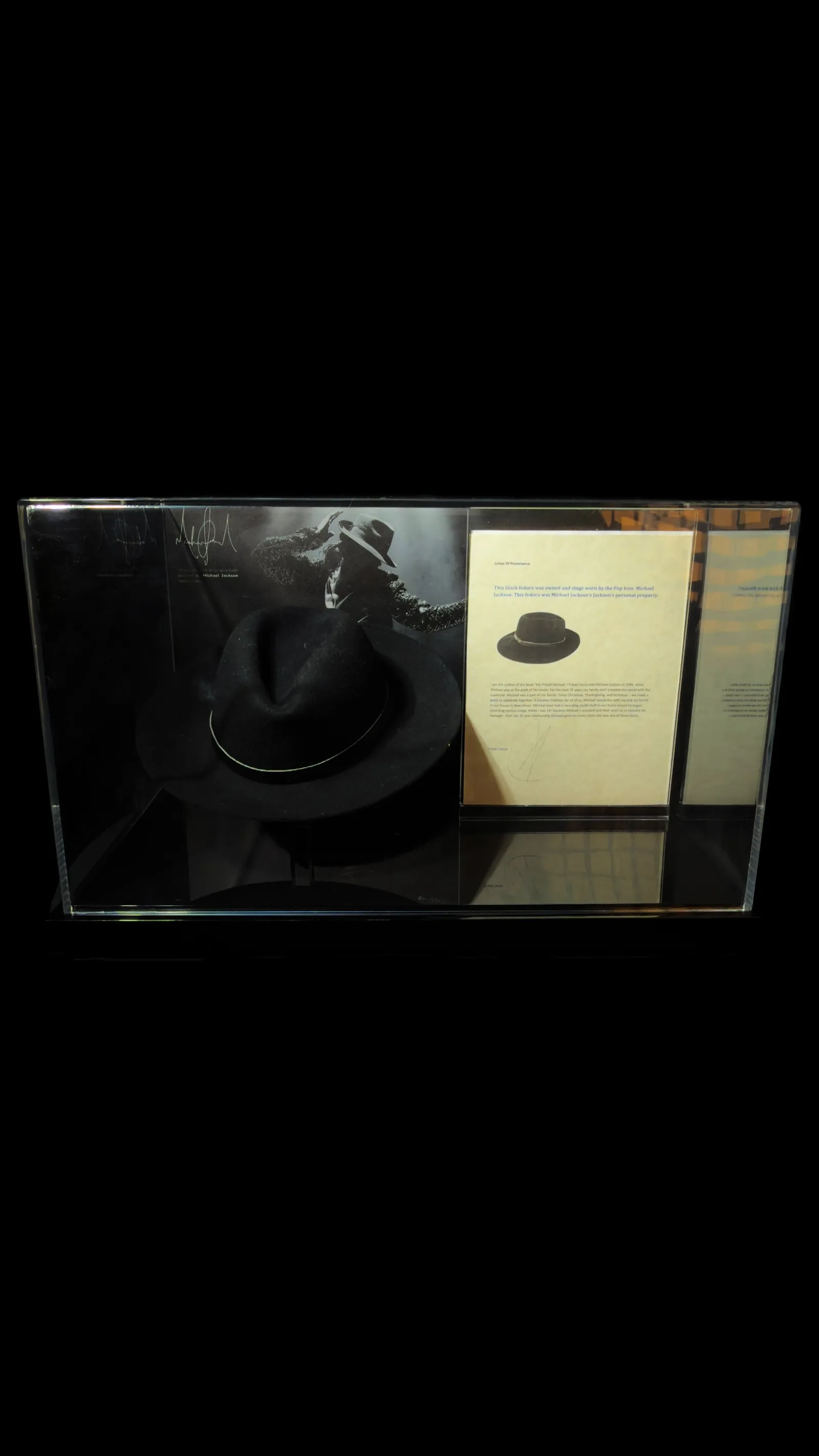 Michael Jackson item pessoal – fedora original de palco, Michael Jackson