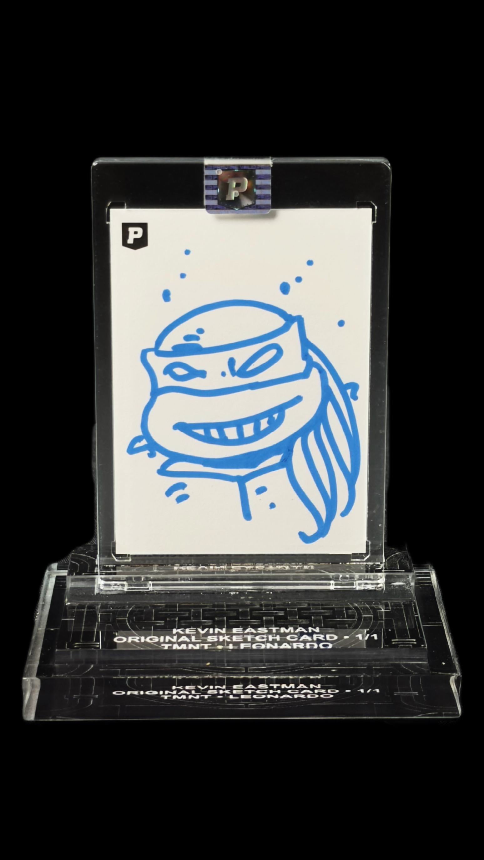 Kevin Eastman autógrafo – Sketch Card original 1/1 Leonardo TMNT, Kevin Eastman