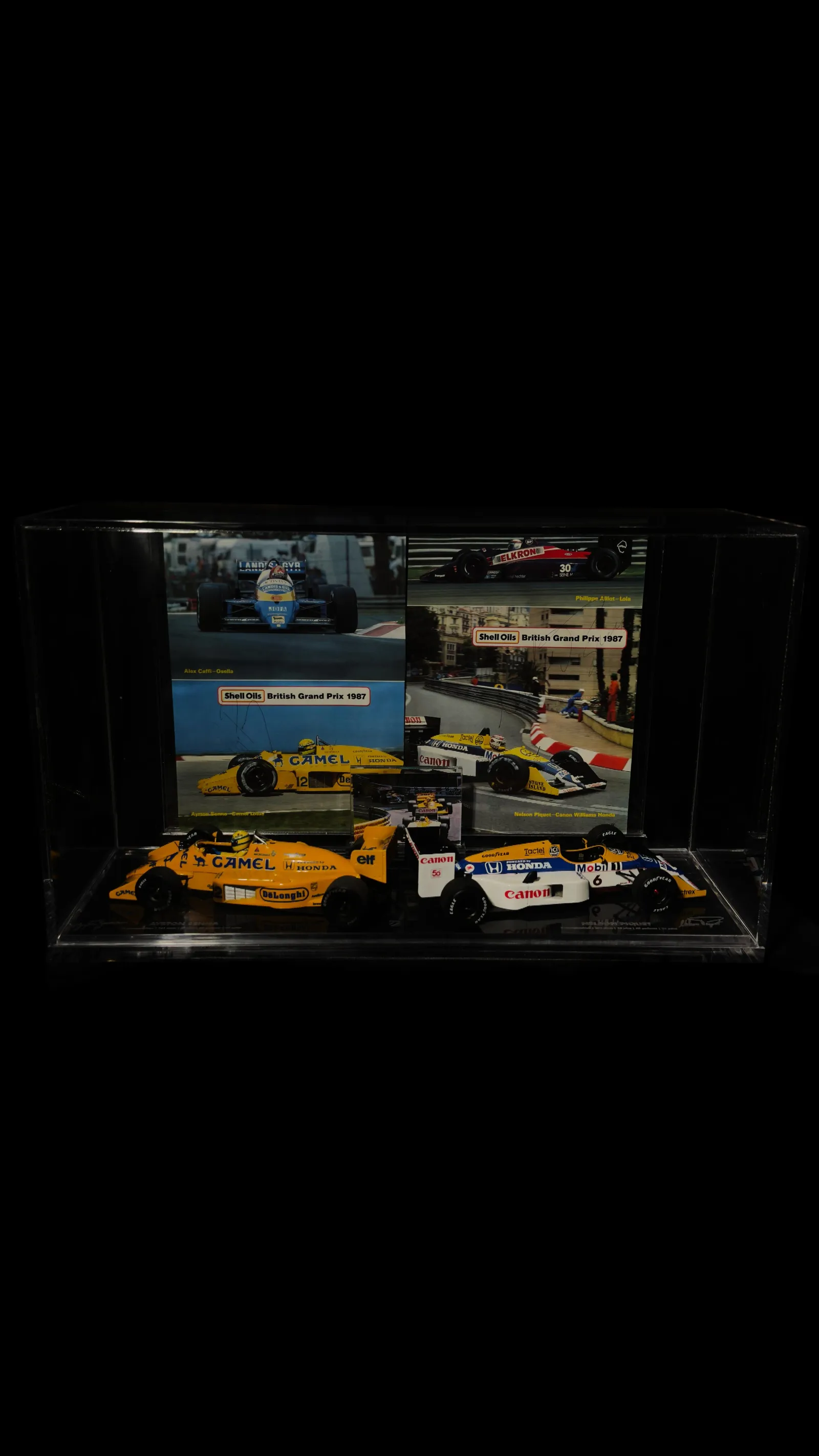 Ayrton Senna e Nelson Piquet autógrafos – British GP 1987, Ayrton Senna e Nelson Piquet