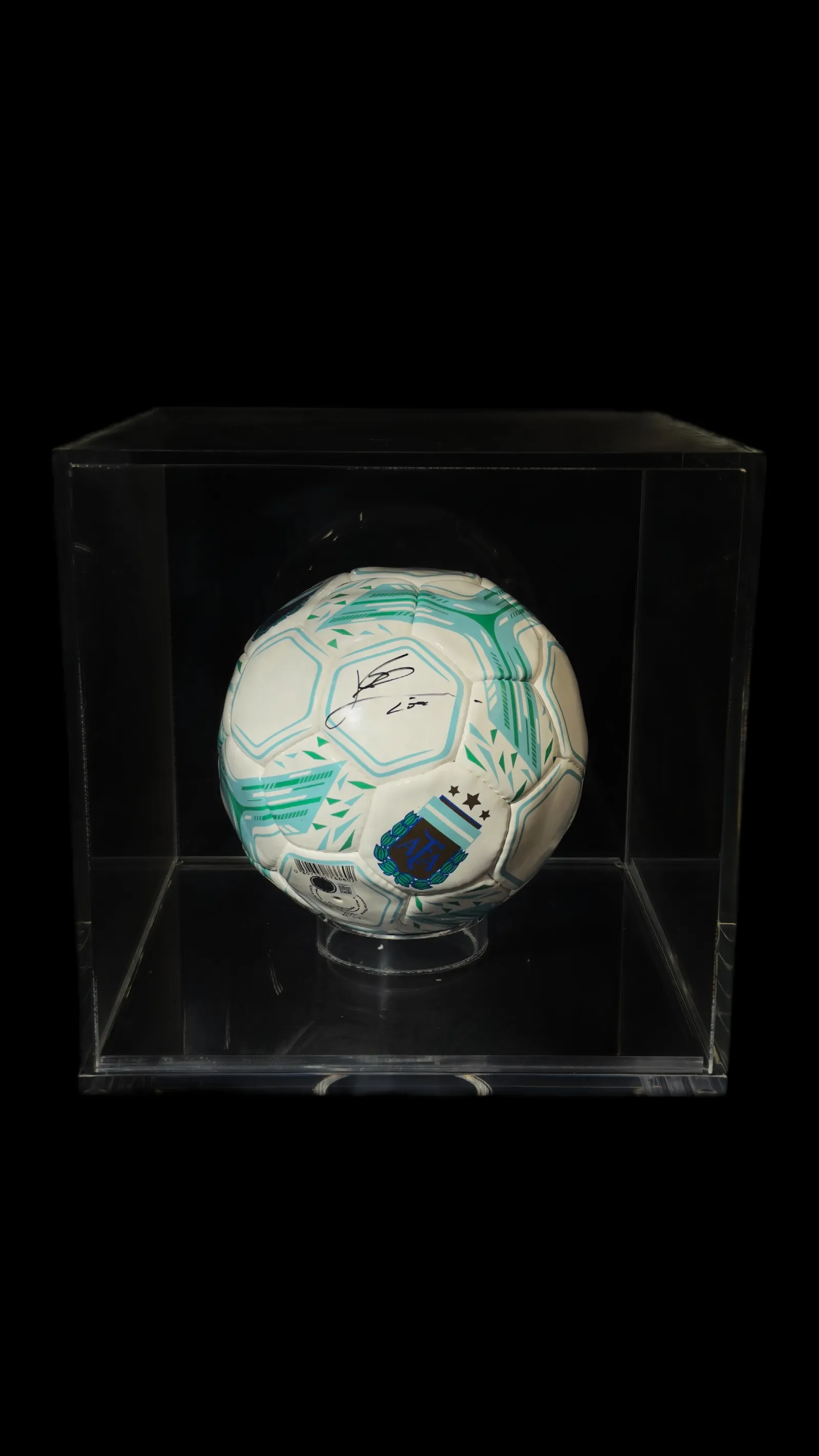 Lionel Messi autógrafo – bola de futebol Argentina, Lionel Messi