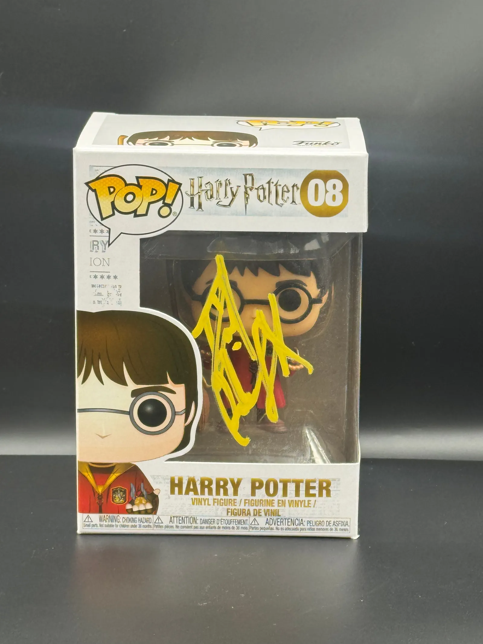 Daniel Radcliffe autógrafo – Funko Harry Potter 8, Daniel Radcliffe