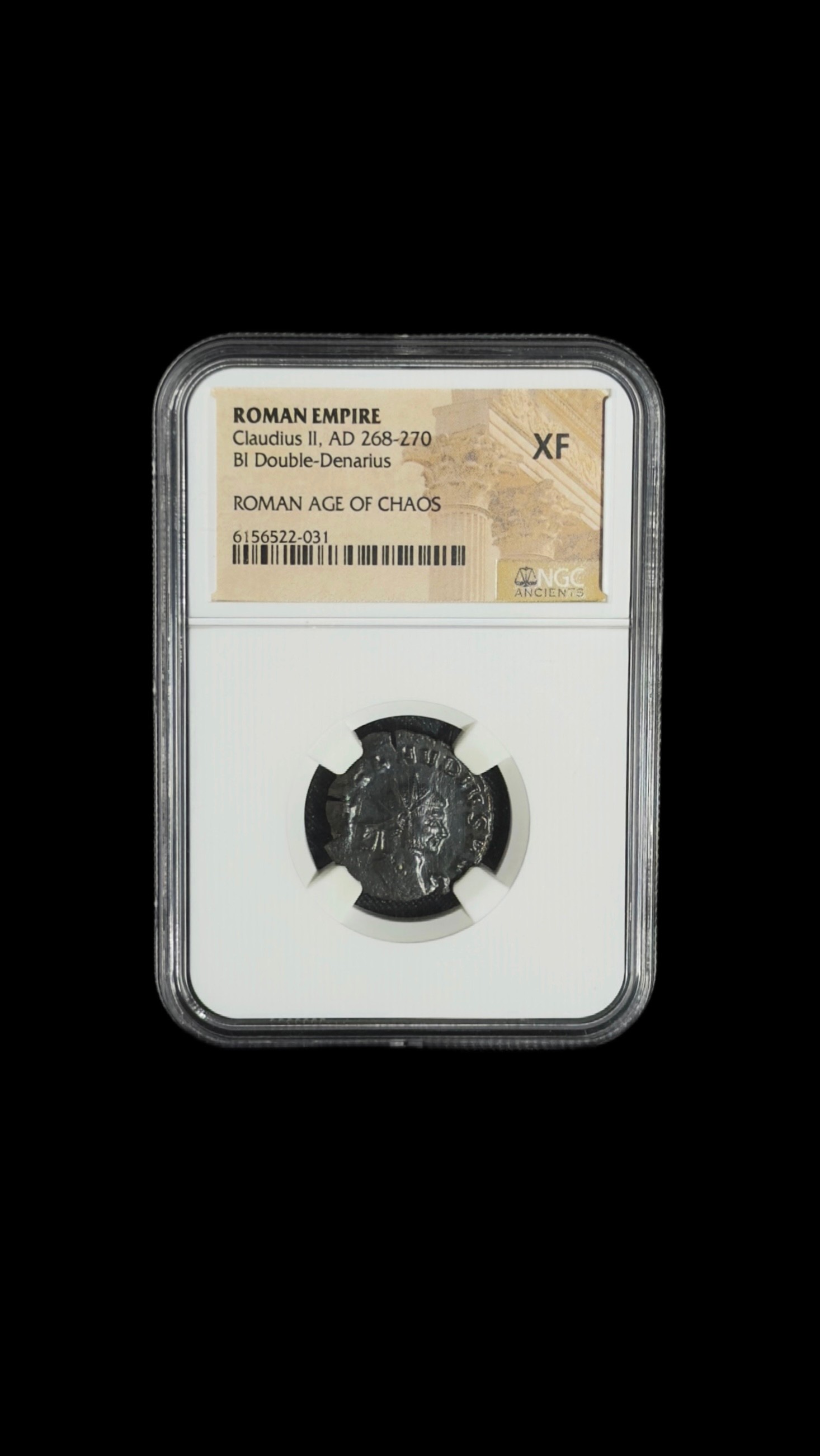 Claudius II – moeda do Império Romano 268–270 d.C., Claudius II