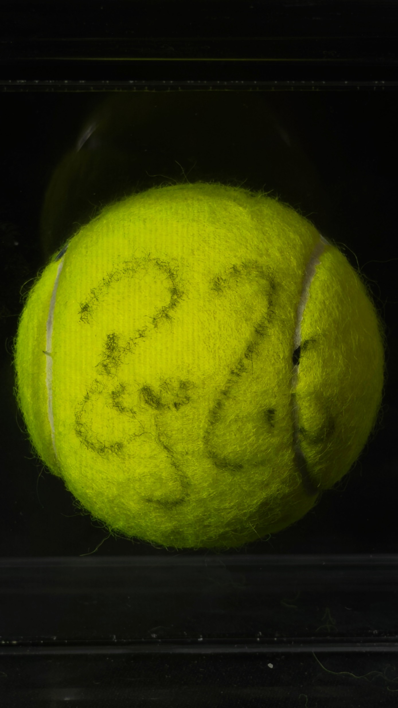 Roger Federer autógrafo – bola de tênis Wimbledon 2015, Roger Federer