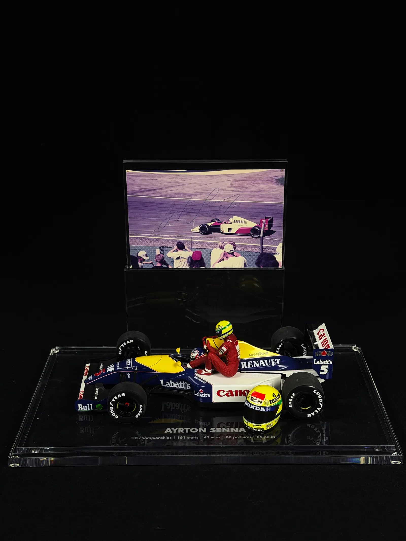 Ayrton Senna autógrafo – fotografia assinada, Ayrton Senna