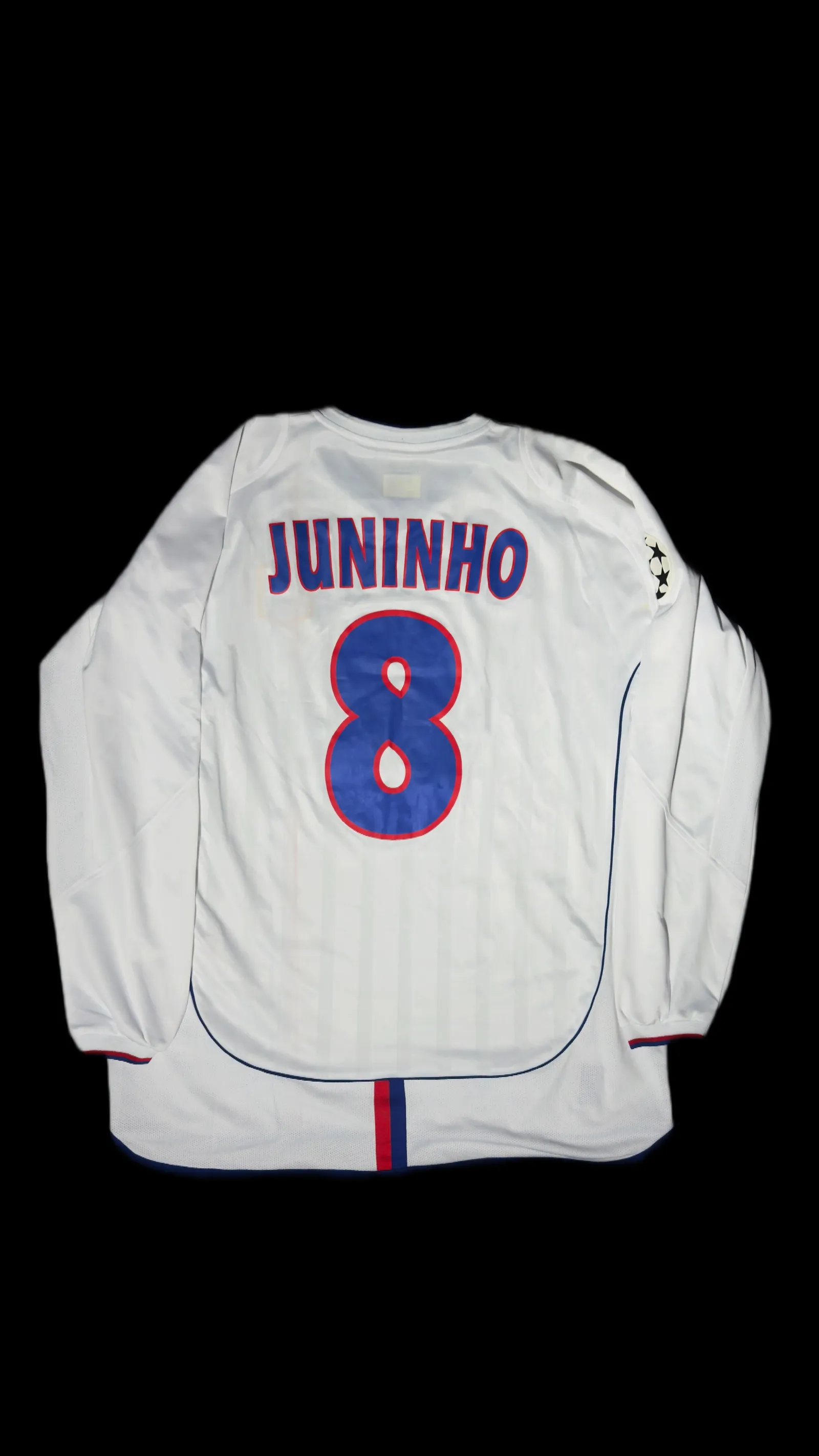 Juninho Pernambucano – camisa do Lyon usada em jogo 2003, Juninho Pernambucano