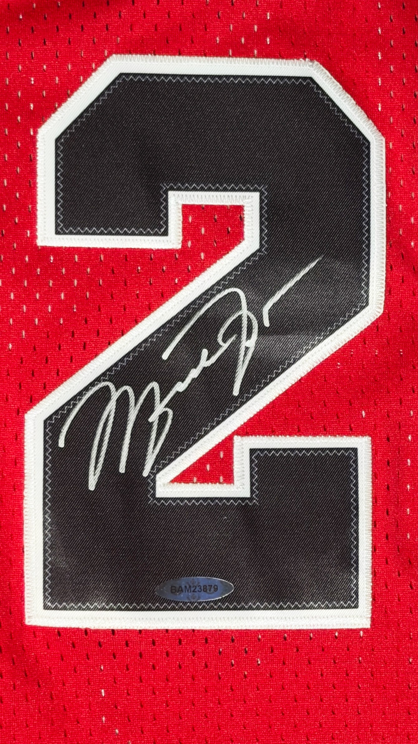 Michael Jordan autógrafo – jersey Chicago Bulls, Michael Jordan