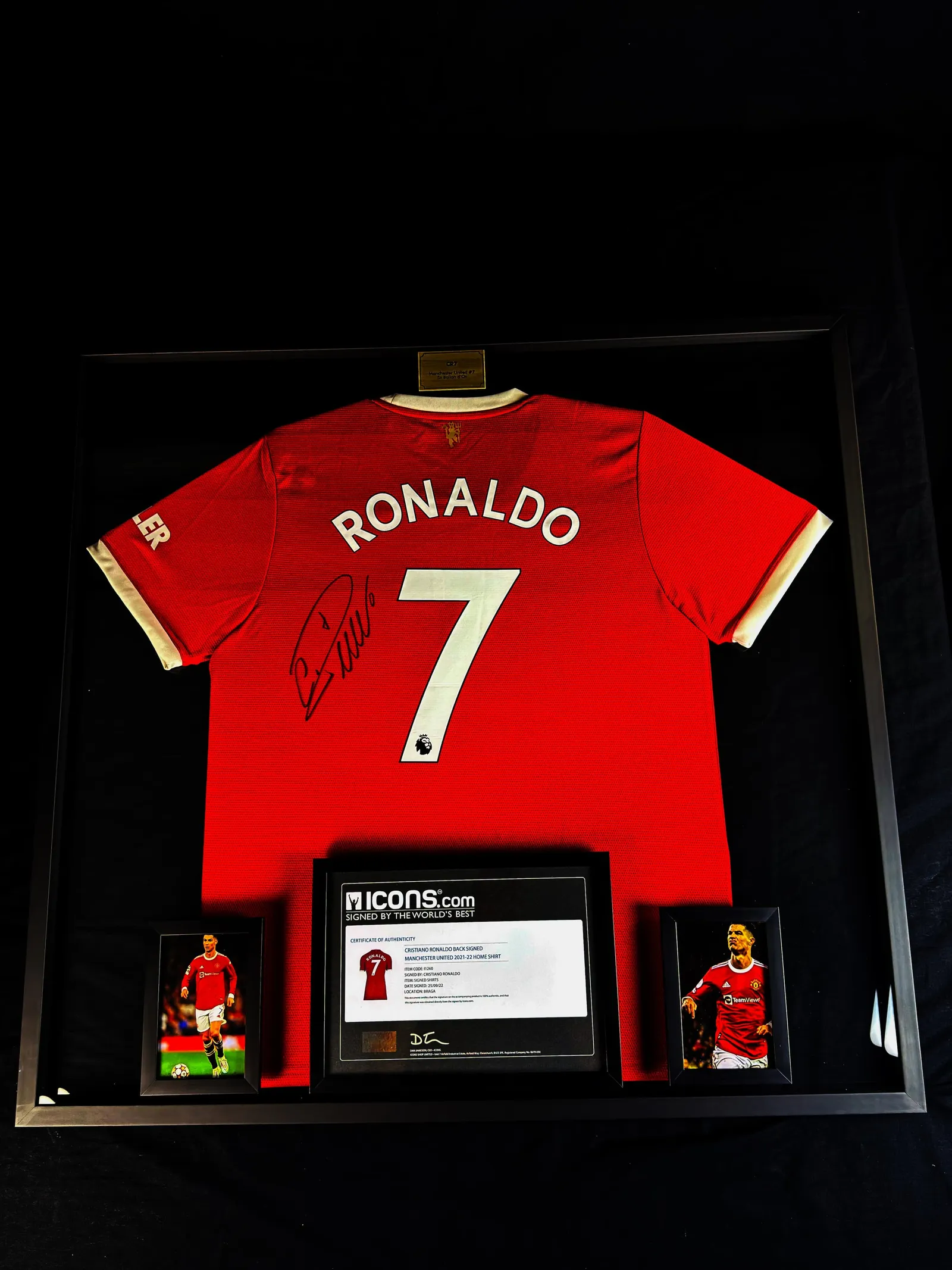 Cristiano Ronaldo autógrafo – camisa do Manchester, Cristiano Ronaldo